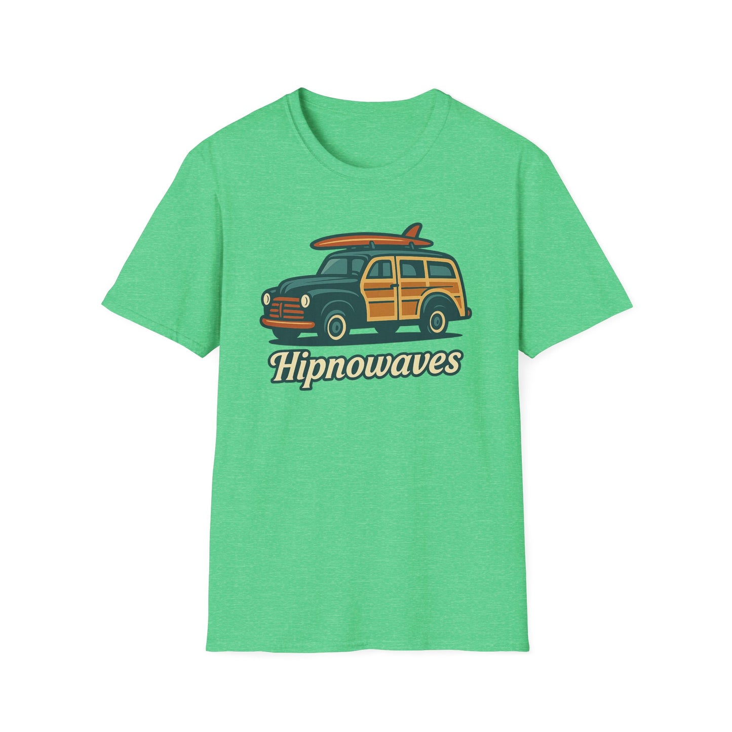 Retro Surf Vibes Unisex Softstyle T-Shirt, Beachwear, Vacation Tee, Gift for Surf Lovers, Summer Style, Cool Graphics Shirt