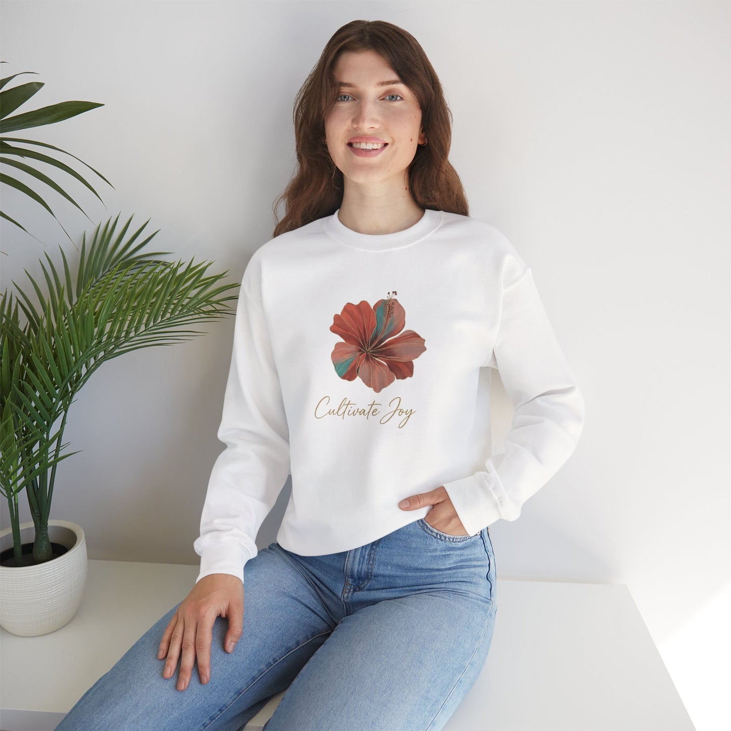 Cultivate Joy Floral Crewneck Sweatshirt