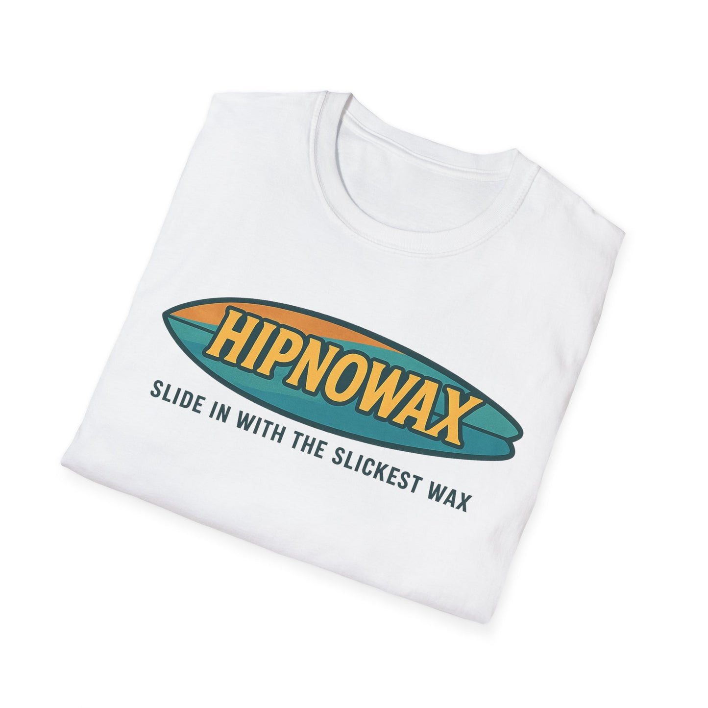 Hipnowax Surf-Inspired Unisex Softstyle T-Shirt, Hipnowax Surf Tee, Beachwear, Casual Summer Shirt, Gift for Surfers, Cool Graphic Tee