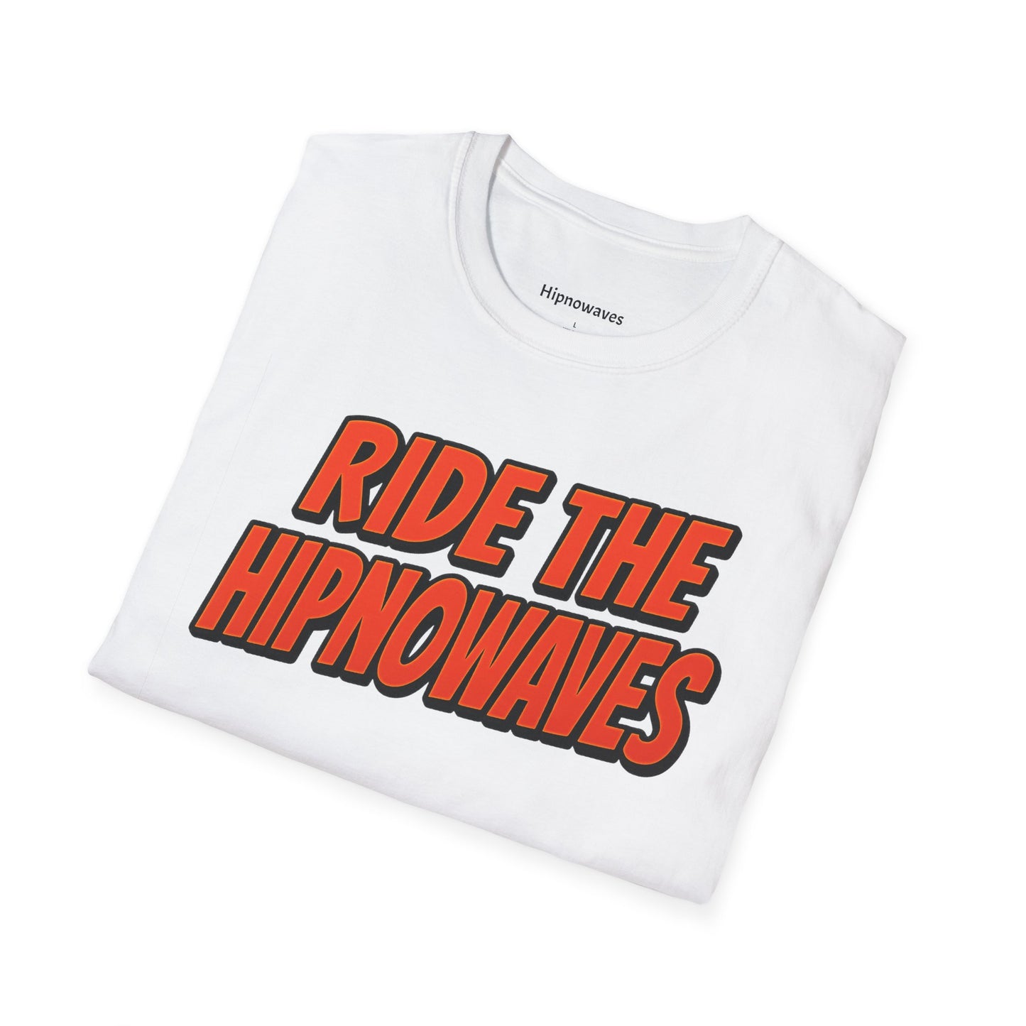 Ride the Hipnowaves Unisex Softstyle T-Shirt, Graphic Tee, Trendy Shirt, Summer Fashion, Beachwear, Gift for Music Lovers
