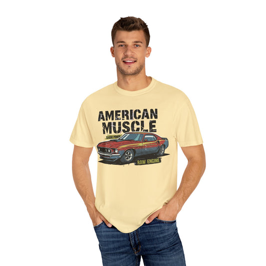 American Muscle T-Shirt, Unisex Garage Tee, Vintage Car Apparel, Auto Enthusiast Gift, Classic Car Clothing