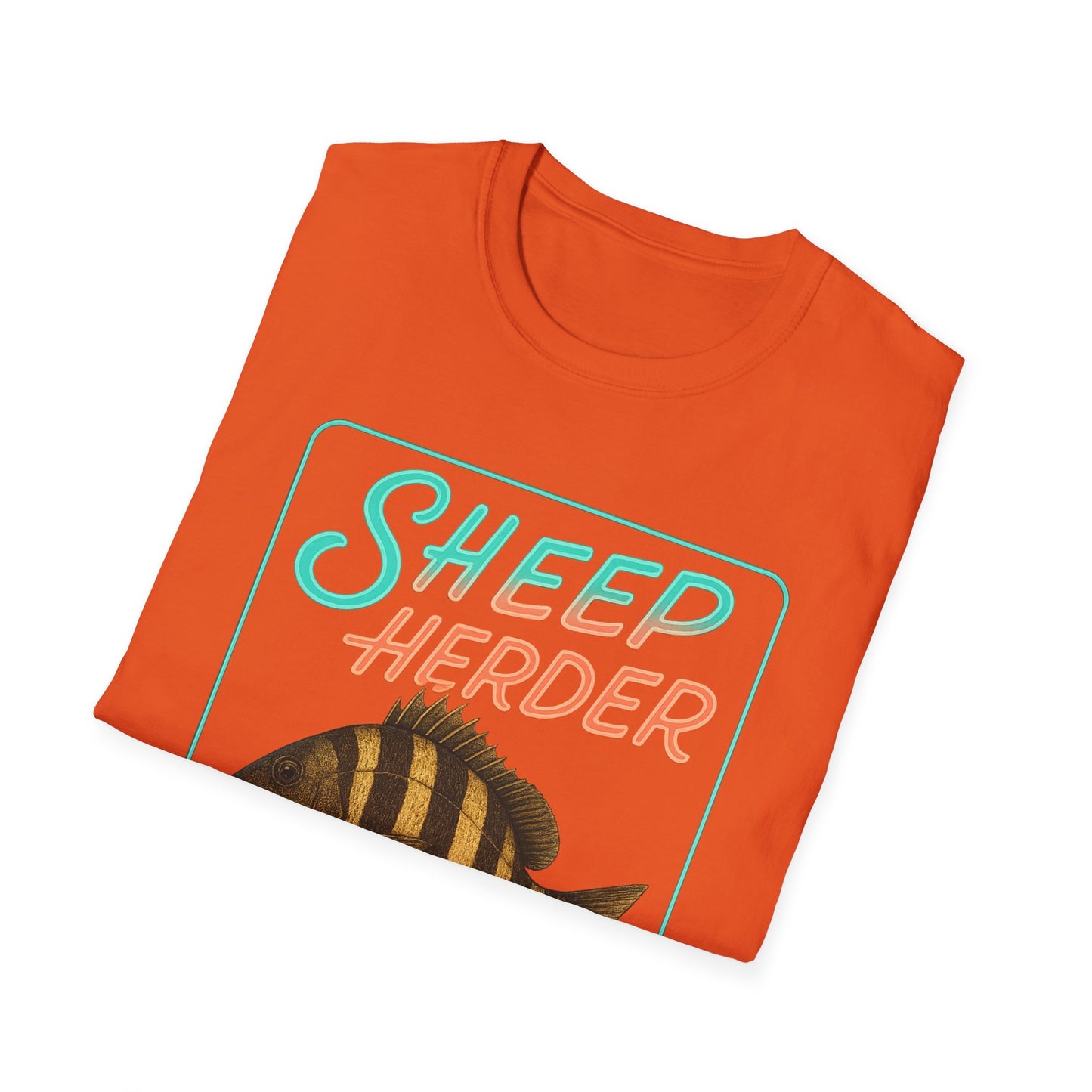 Sheep Hearder Unisex Softstyle T-Shirt