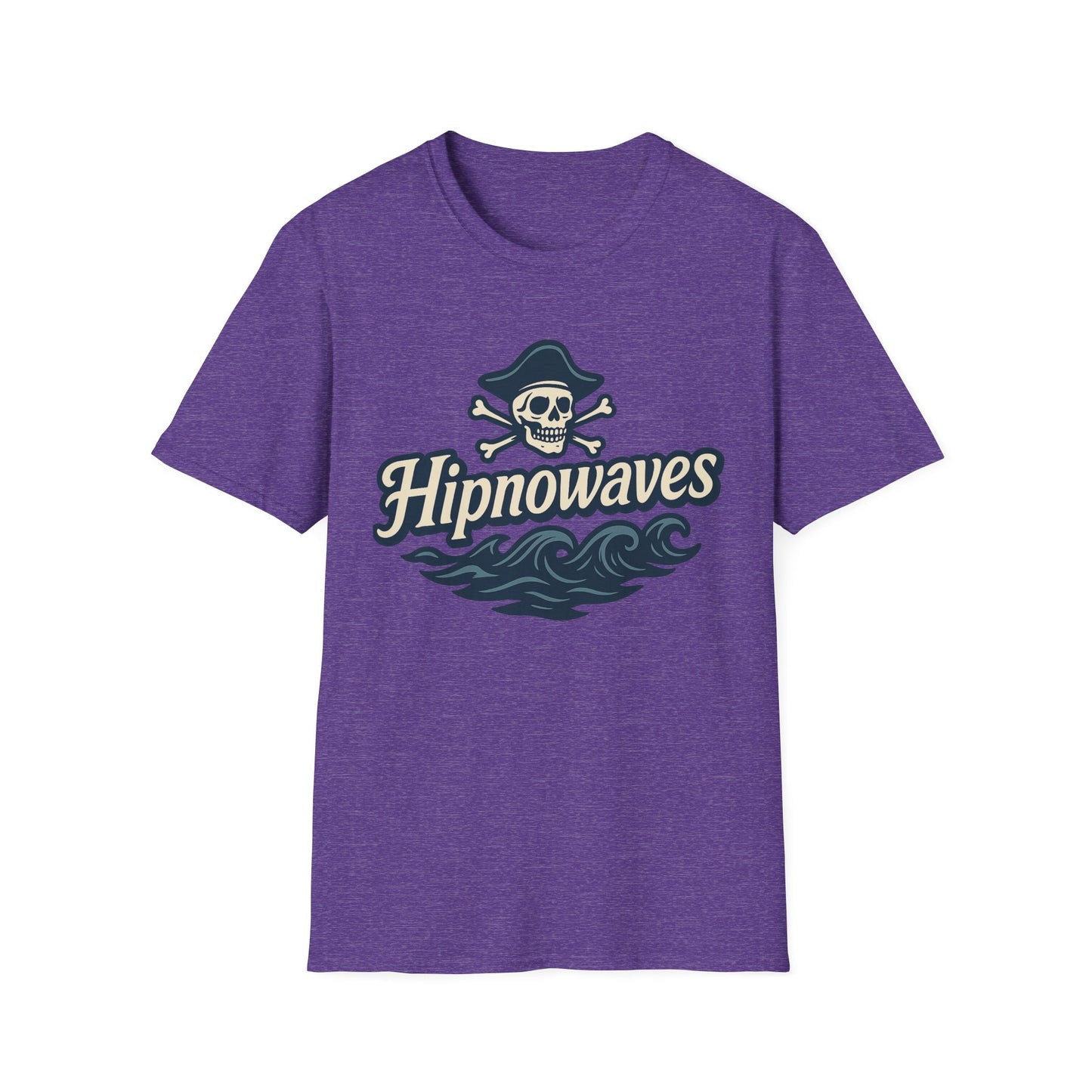 Hipnowaves Pirate T-Shirt, Unisex Softstyle Tee for Beach Lovers, Casual Wear, Gift for Sailors, Summer Adventure Shirt