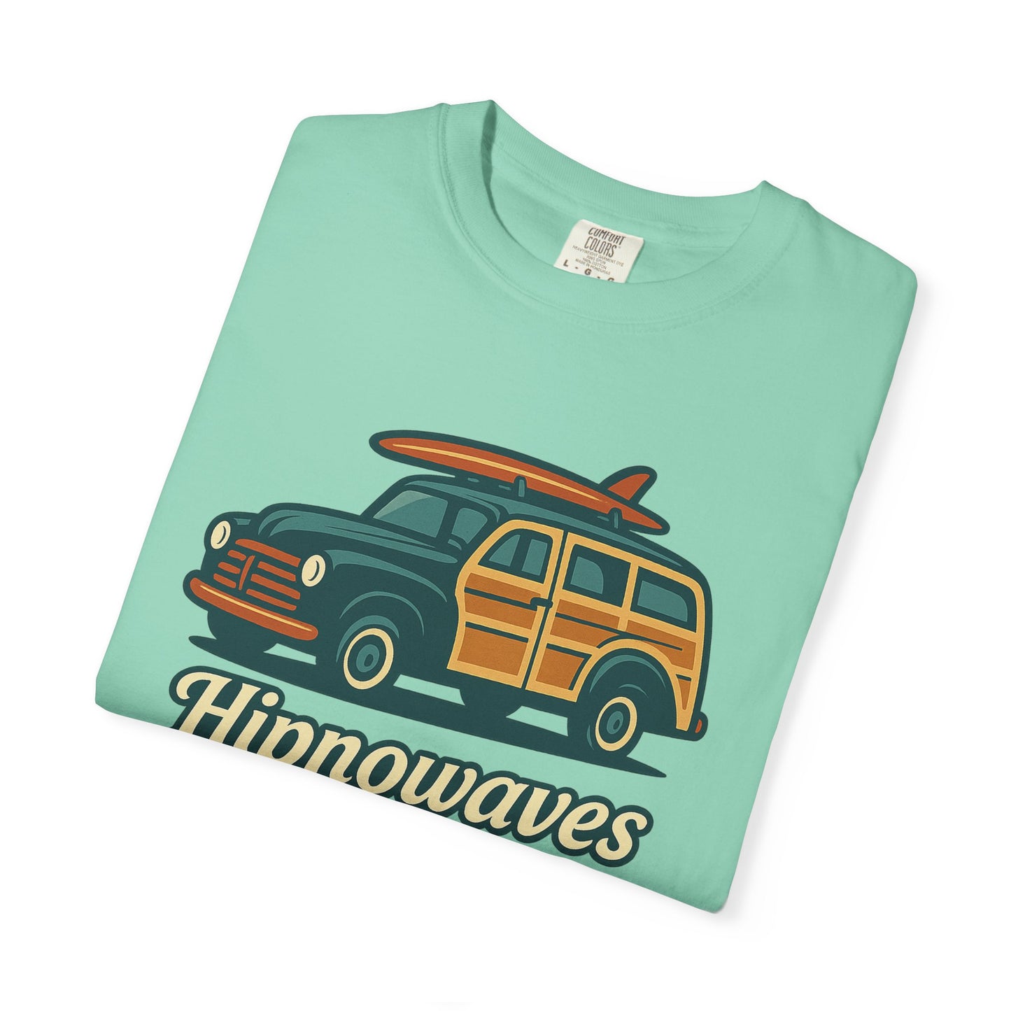 Surf-Inspired Garment-Dyed T-Shirt for Adventure Lovers, Unisex Casual Tee, Beachwear, Summer Vibe, Gift for Surfers