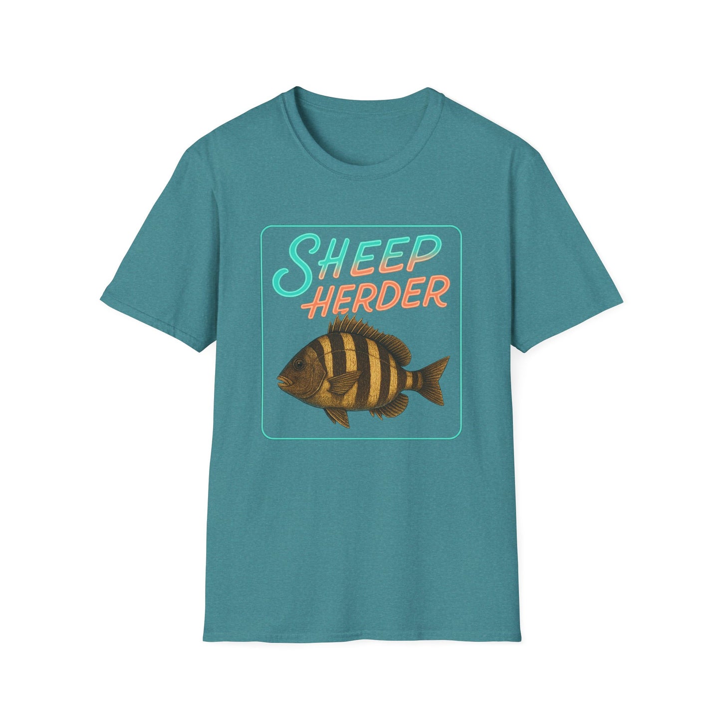 Sheep Hearder Unisex Softstyle T-Shirt