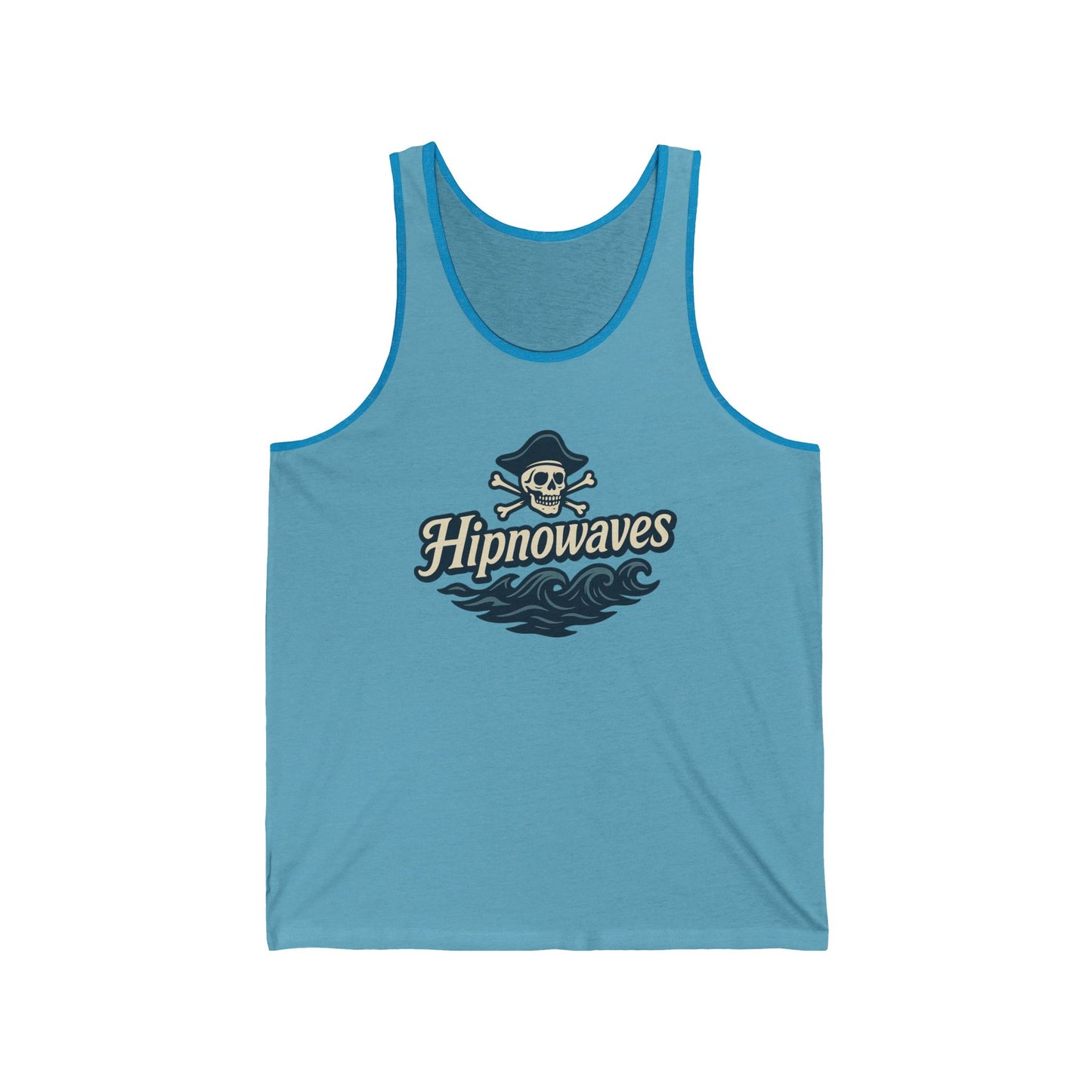 Hipnowaves Unisex Jersey Tank Top, Surfing Apparel, Summer Style, Beachwear, Gift for Surfers, Casual Wear