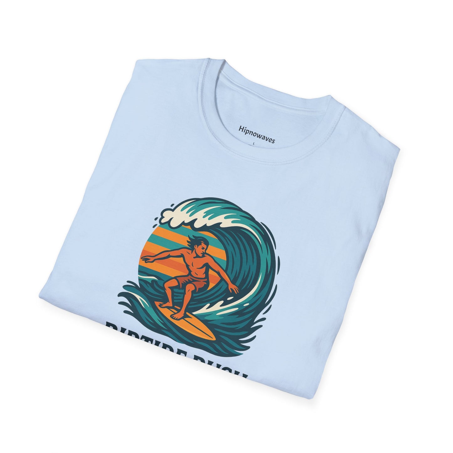 Unisex Surfing T-Shirt - Riptide Rush, Beachwear, Casual Apparel, Gift for Surfers, Summer Vibe