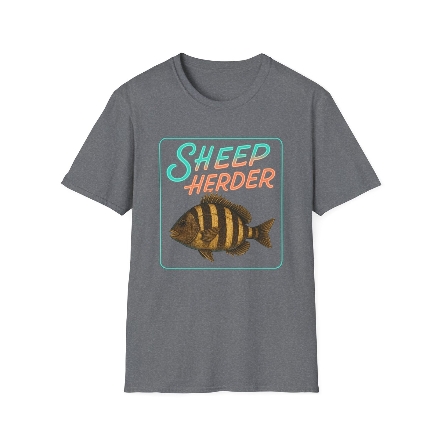 Sheep Hearder Unisex Softstyle T-Shirt