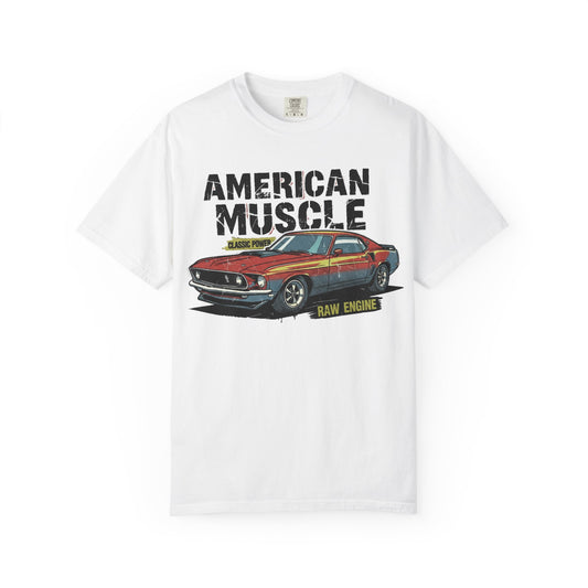 American Muscle T-Shirt, Unisex Garage Tee, Vintage Car Apparel, Auto Enthusiast Gift, Classic Car Clothing