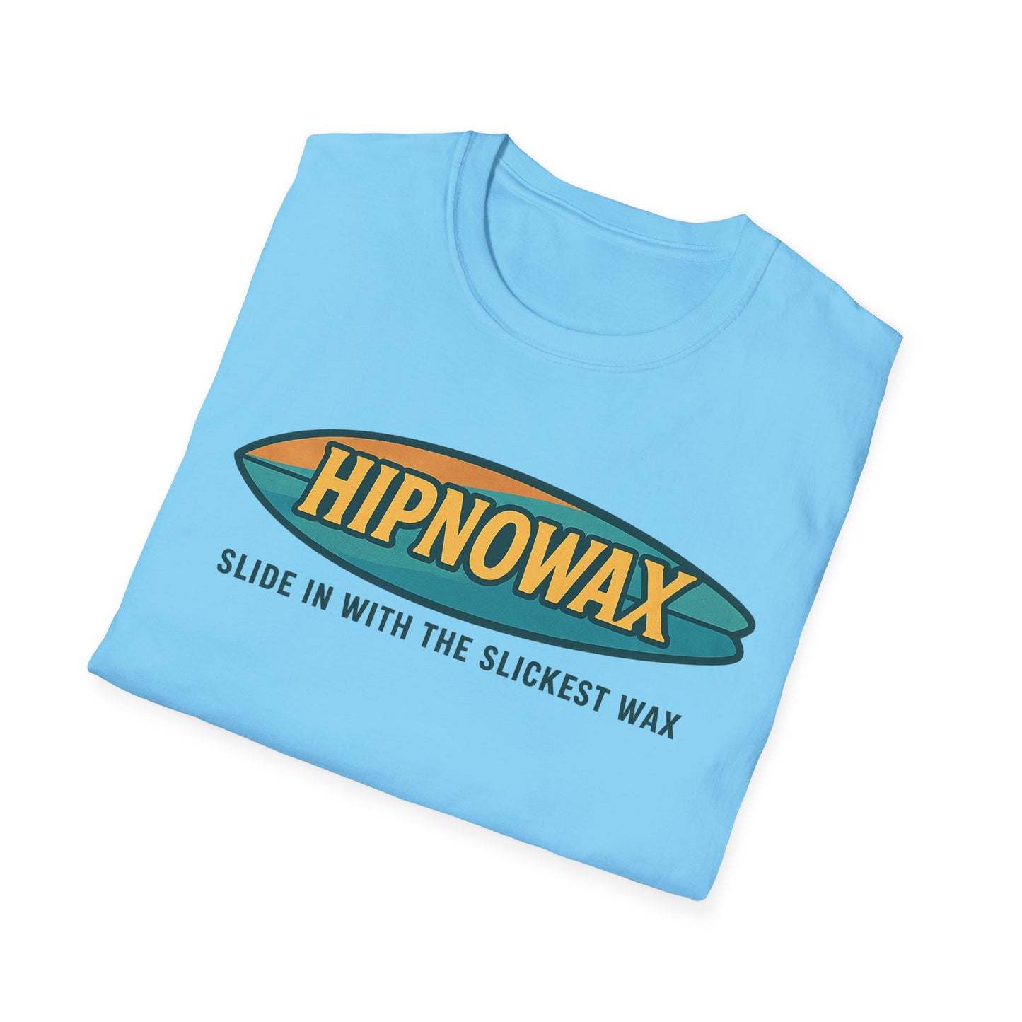 Hipnowax Surf-Inspired Unisex Softstyle T-Shirt, Hipnowax Surf Tee, Beachwear, Casual Summer Shirt, Gift for Surfers, Cool Graphic Tee