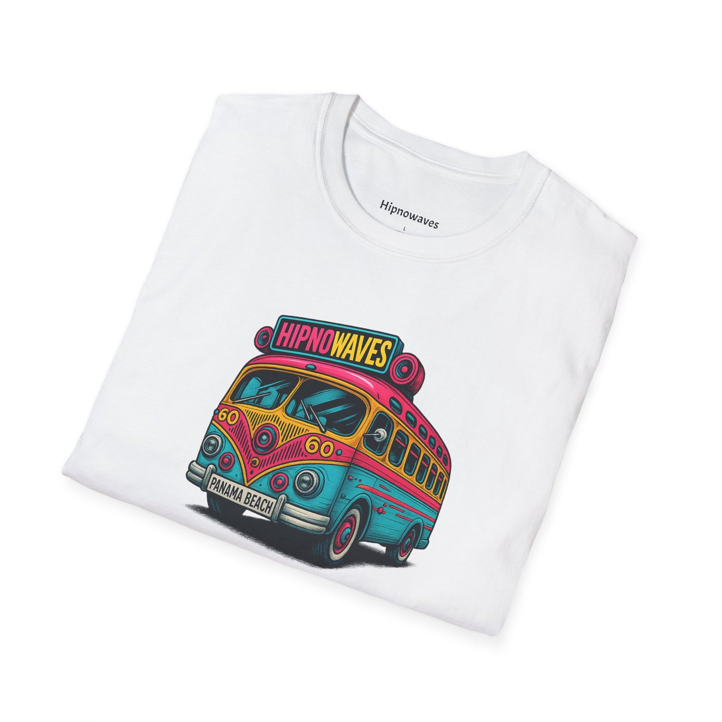 Retro Beach Bus T-Shirt, Fun Graphic Tee, Unisex Summer Shirt, Vacation Gift, Hipno Waves Apparel