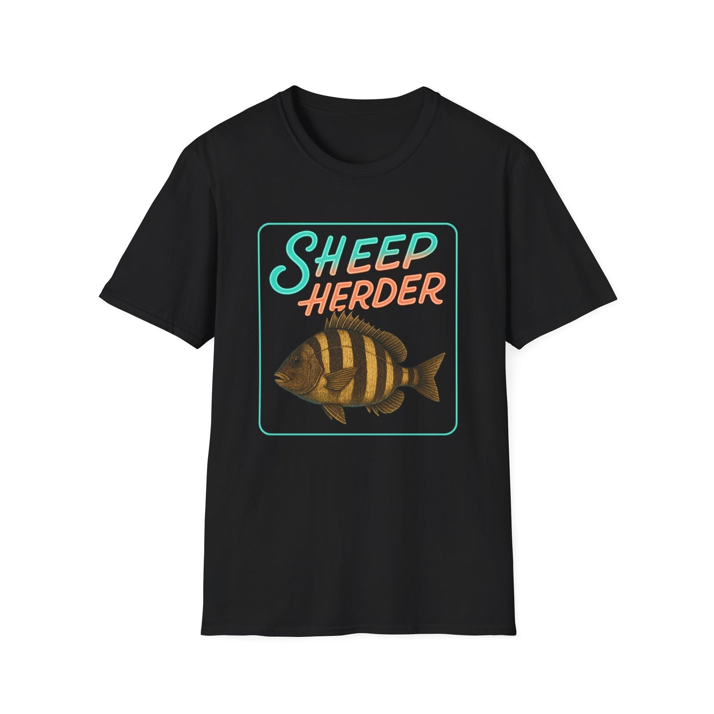 Sheep Hearder Unisex Softstyle T-Shirt