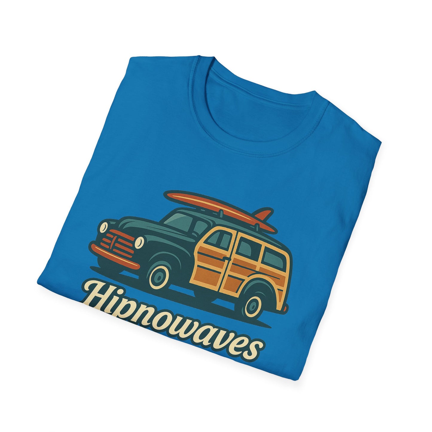 Retro Surf Vibes Unisex Softstyle T-Shirt, Beachwear, Vacation Tee, Gift for Surf Lovers, Summer Style, Cool Graphics Shirt