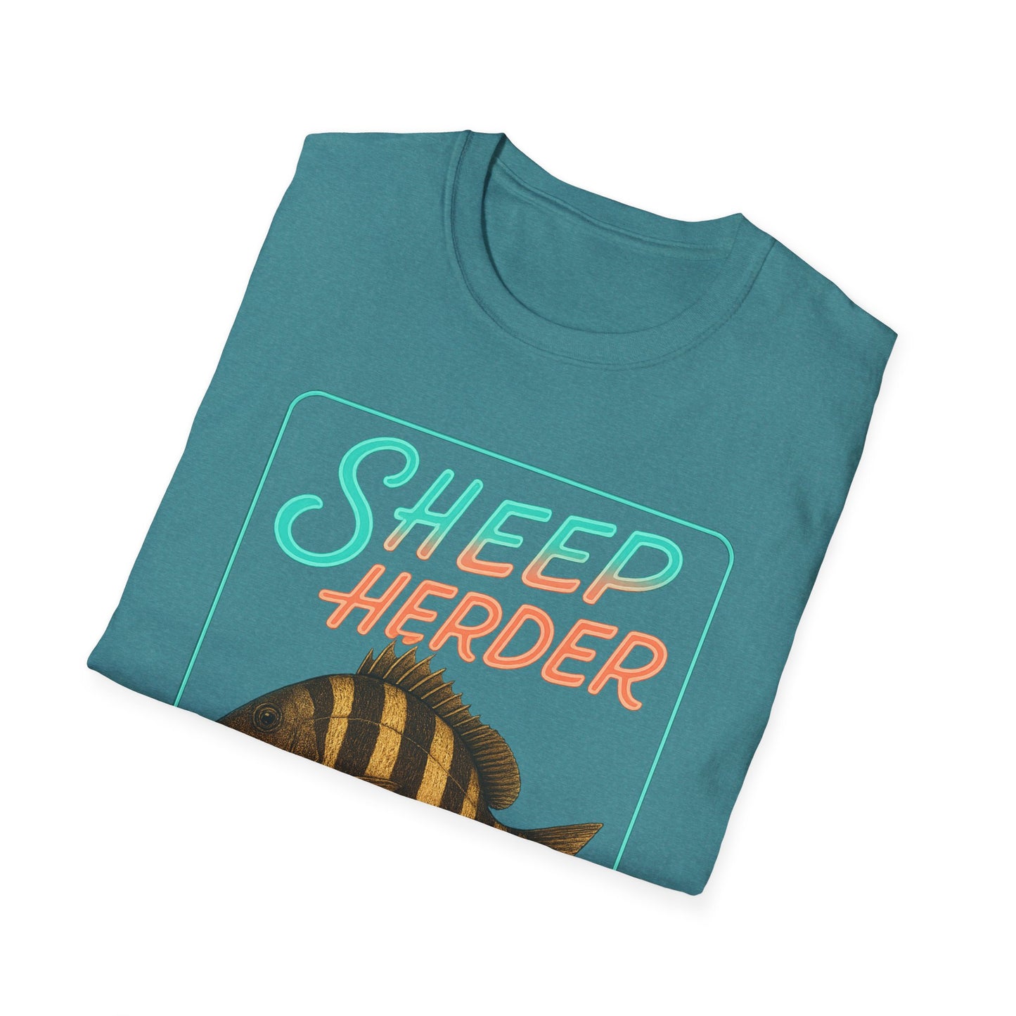 Sheep Hearder Unisex Softstyle T-Shirt