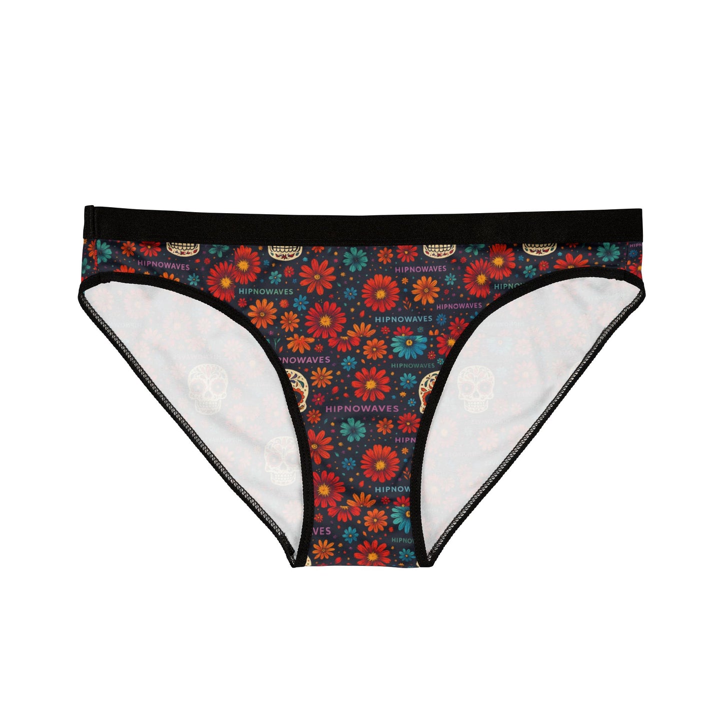 Colorful Skull Floral Women's Underwear - Fun & Vibrant Panties, Unique Gift, Summer Fashion, Everyday Comfort, Halloween Lingerie