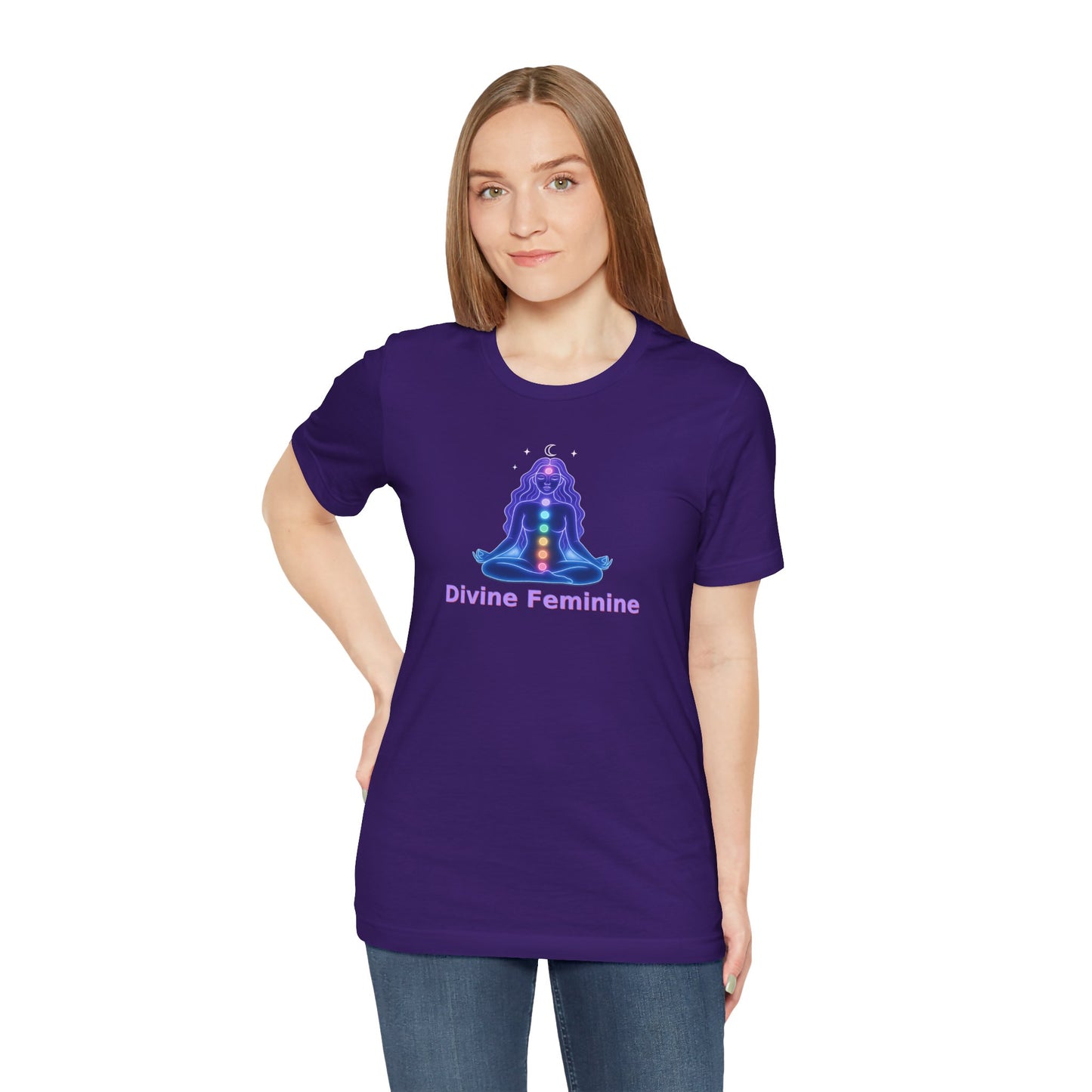 Divine Feminine Unisex Tee - Spiritual Apparel for Empowerment, Self-Care Gift, Meditation Wear, Yoga Top, Birthday Present