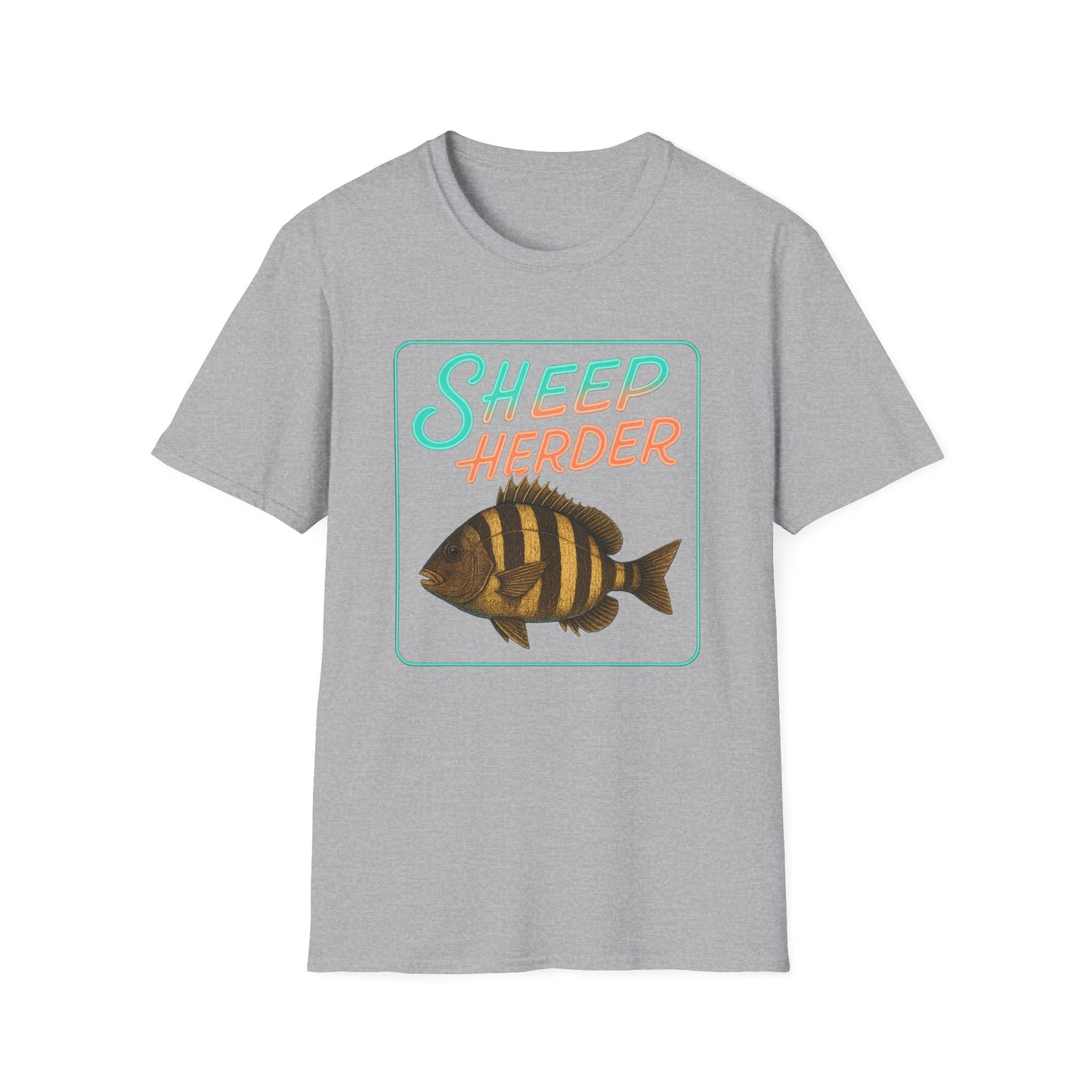 Sheep Hearder Unisex Softstyle T-Shirt