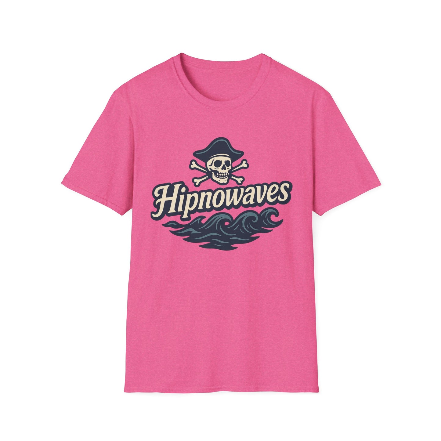Hipnowaves Pirate T-Shirt, Unisex Softstyle Tee for Beach Lovers, Casual Wear, Gift for Sailors, Summer Adventure Shirt