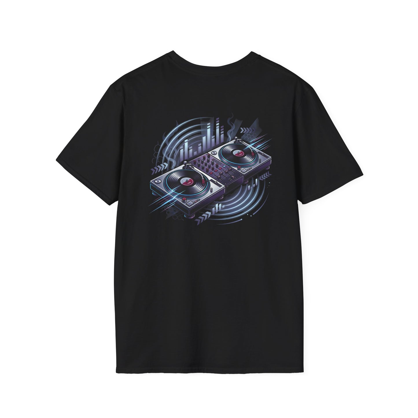 DJ Headphones Logo T‑Shirt — Minimal Electronic Music Tee