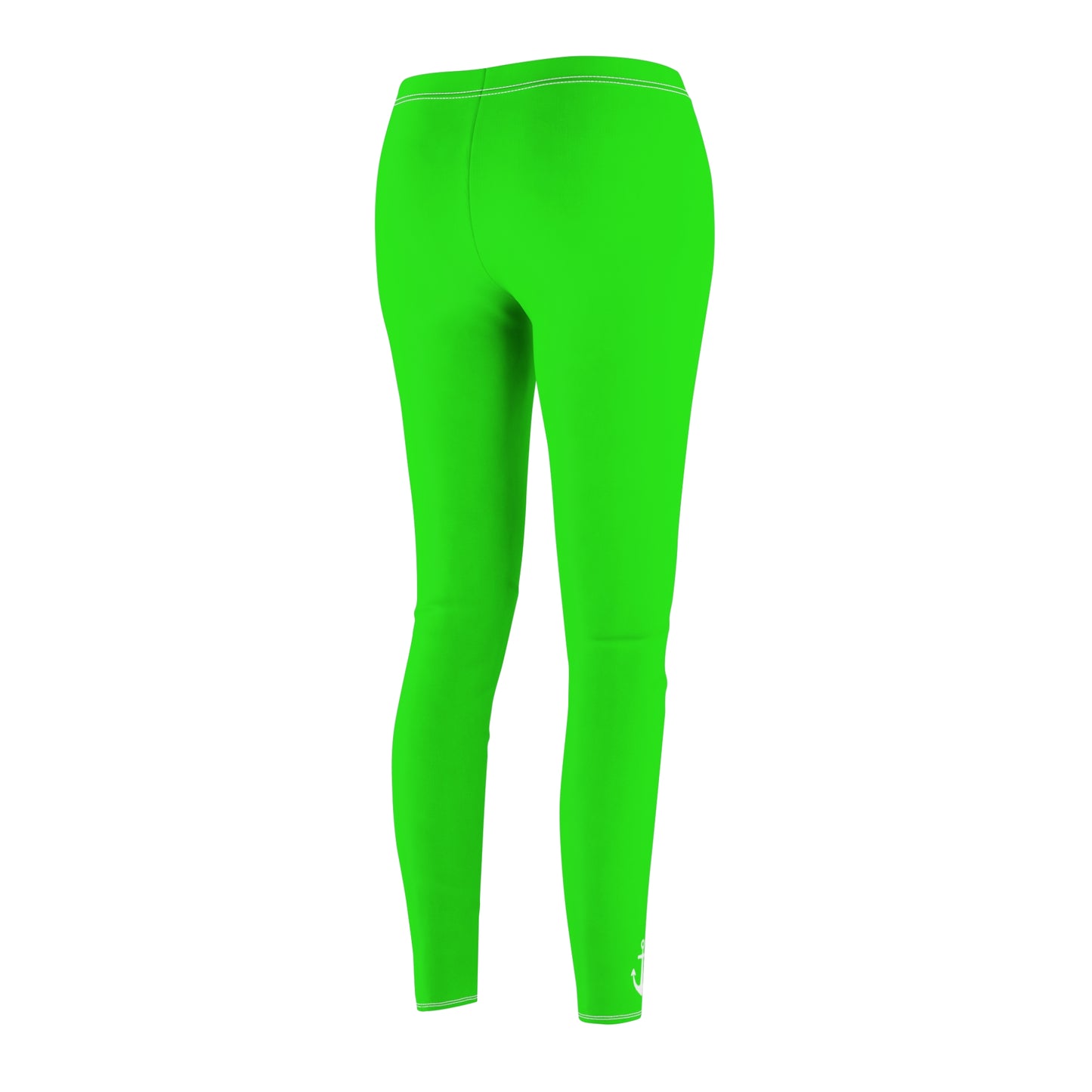 Neon Green Women's Leggings — High-Comfort Casual AOP Legging