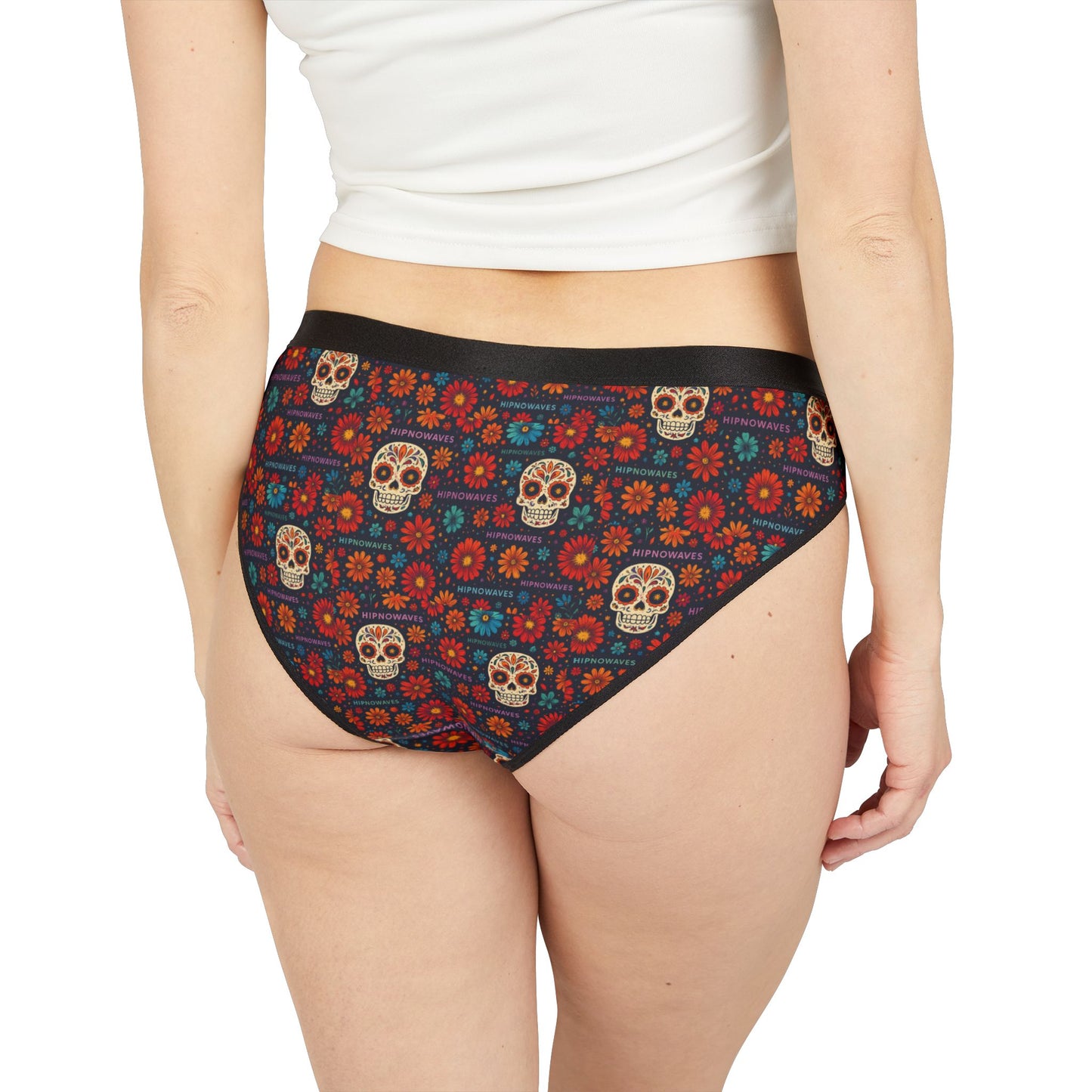 Colorful Skull Floral Women's Underwear - Fun & Vibrant Panties, Unique Gift, Summer Fashion, Everyday Comfort, Halloween Lingerie
