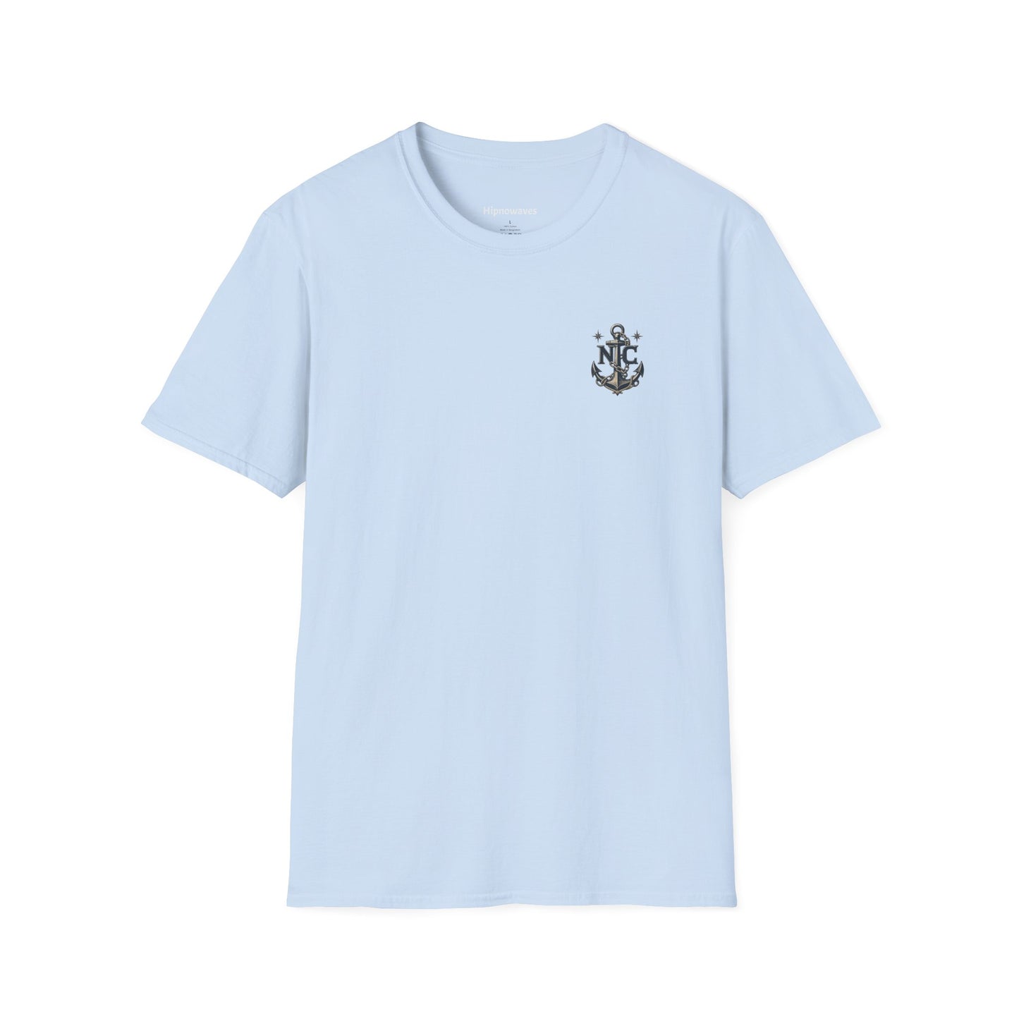 Anchor Monogram T‑Shirt — Nautical Initials Chest Logo