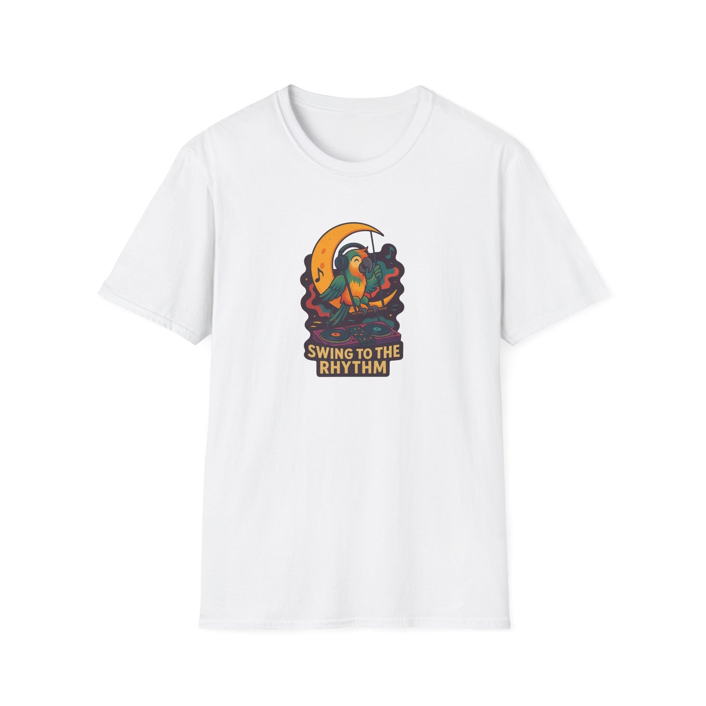 Parrot DJ Unisex Softstyle T-Shirt
