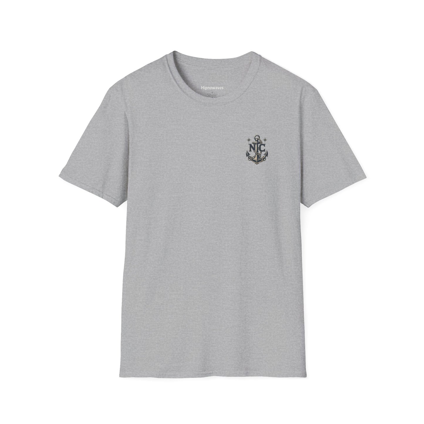 Anchor Monogram T‑Shirt — Nautical Initials Chest Logo
