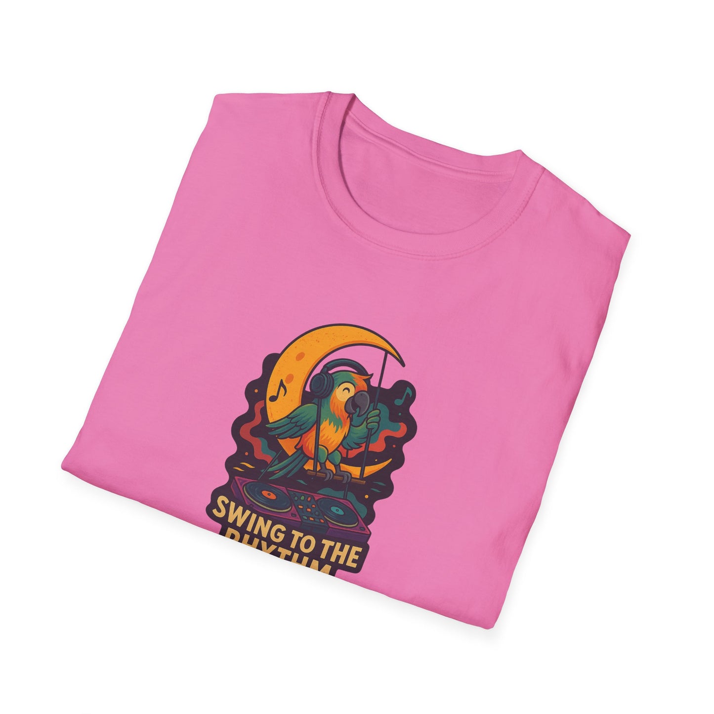Parrot DJ Unisex Softstyle T-Shirt