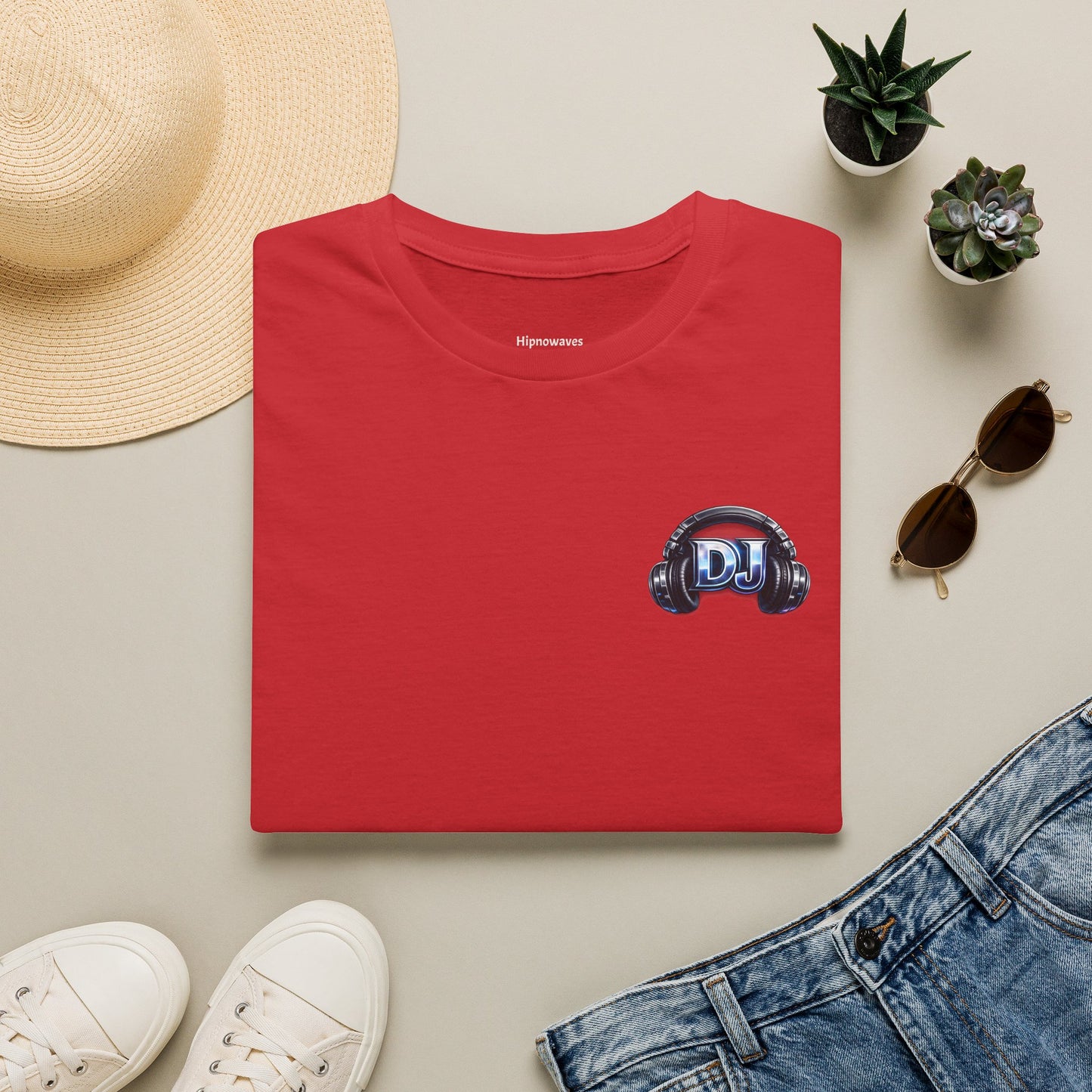 DJ Headphones Logo T‑Shirt — Minimal Electronic Music Tee
