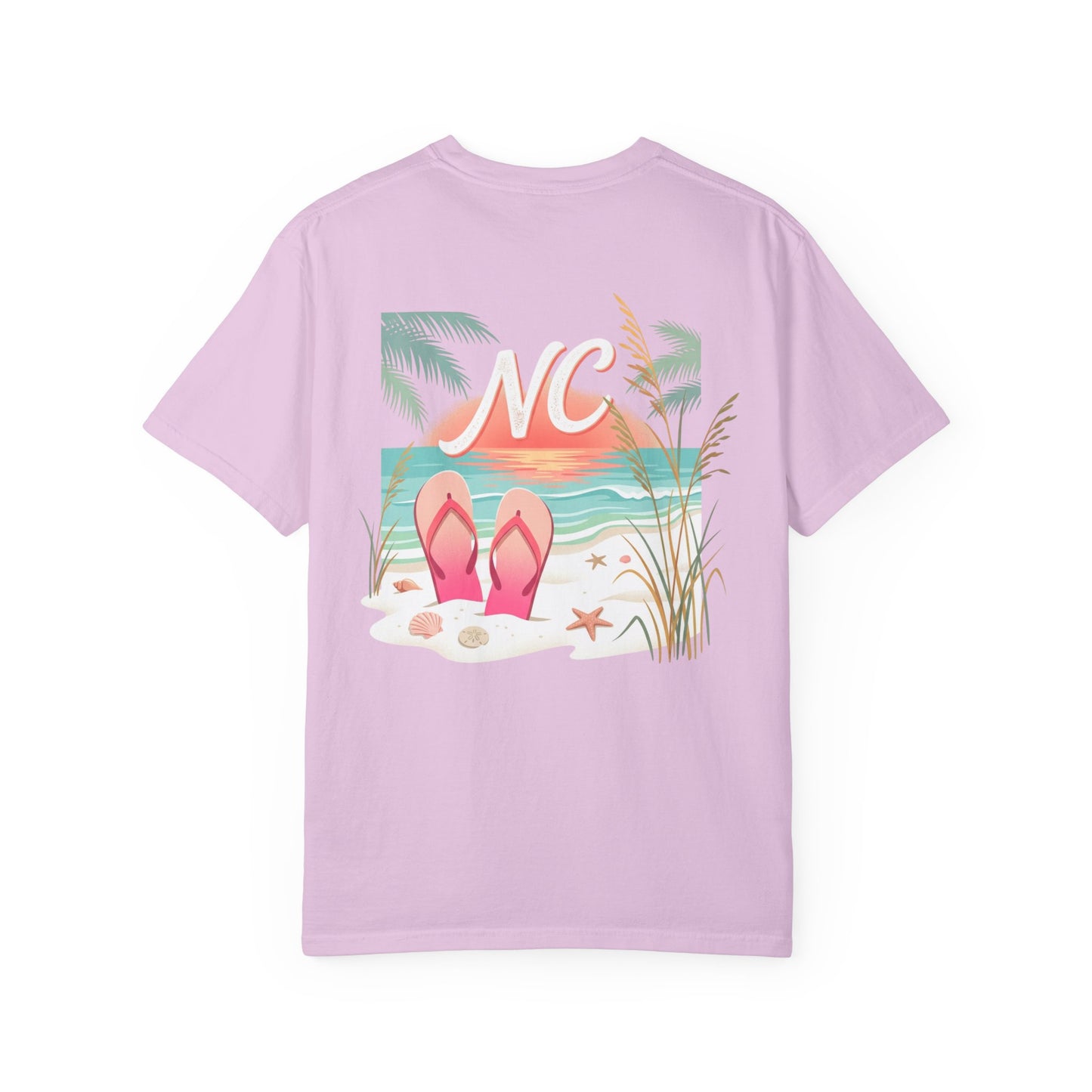 NC Beach Flip-Flop T-Shirt — Coastal Vacation Tee