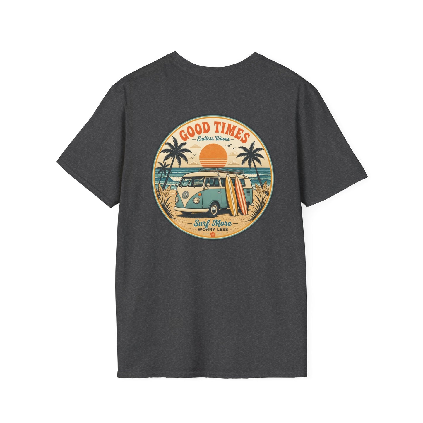 Retro Surf Van T-Shirt — Coastal Beach Graphic Tee