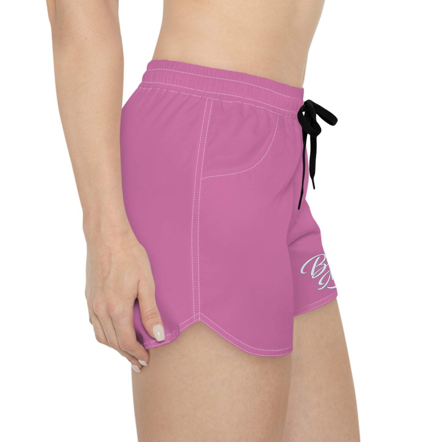 Bridesmaid Pink Lounge Shorts — 'Brides Maid' Bachelorette Party Sleepwear