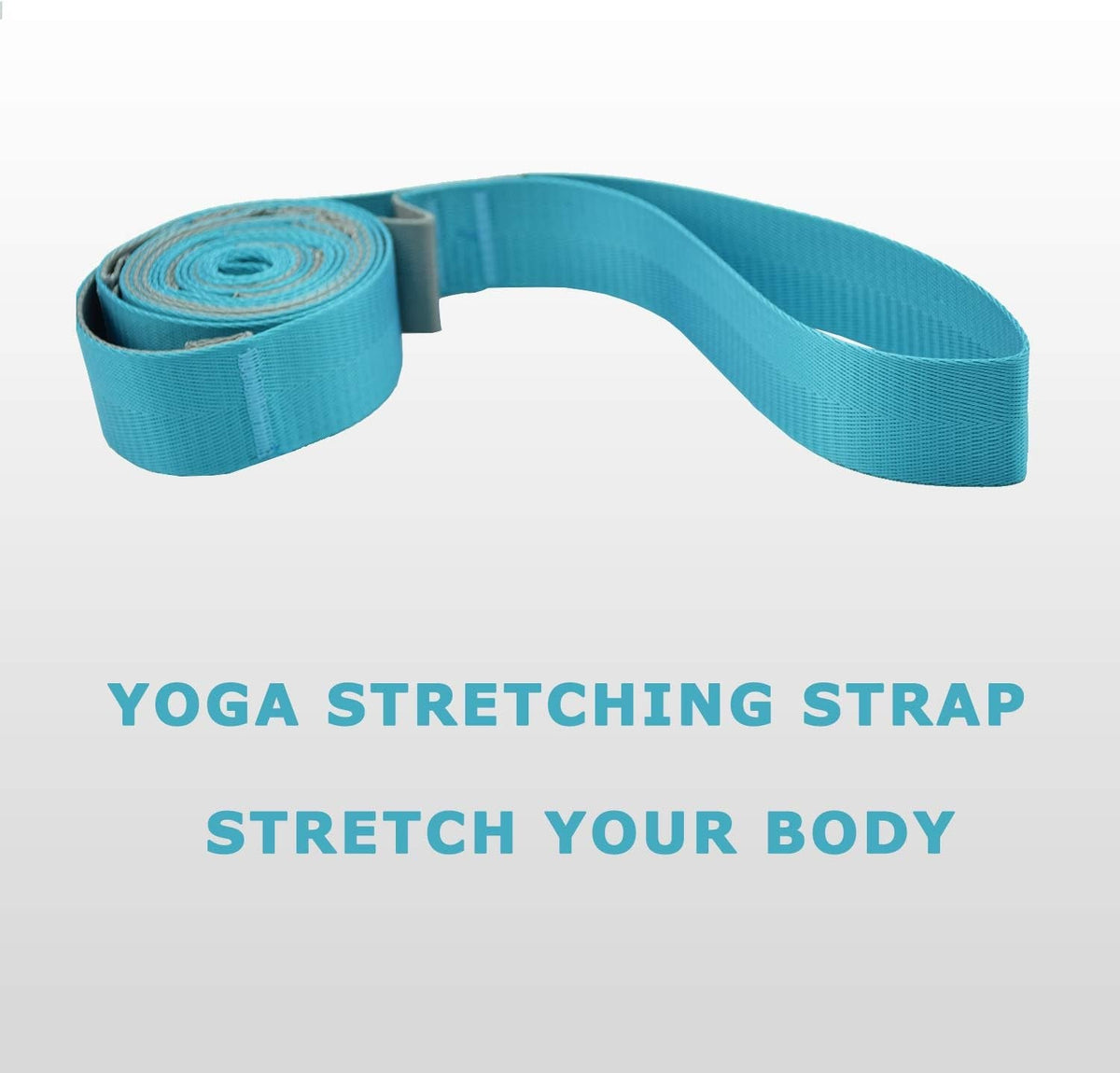 Yoga Straps Stretching Strap with 12 Loops Workout Poster, Straps for Stretching Physical Therapy Equipment Long Stretch Out Bands for Exercise, Pilates and Gymnastics for Women Men