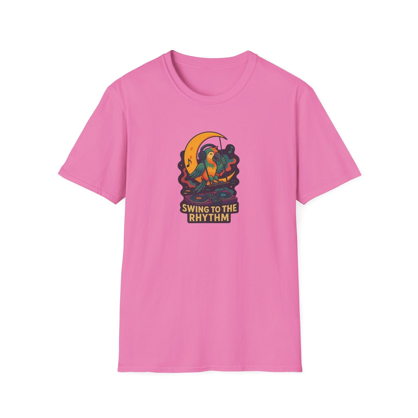 Parrot DJ Unisex Softstyle T-Shirt