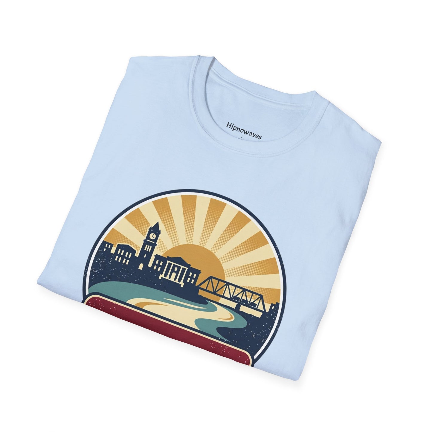 Rocky Mount Cityscape T-Shirt — "City of Rocky Mount" Retro Sunrise Tee