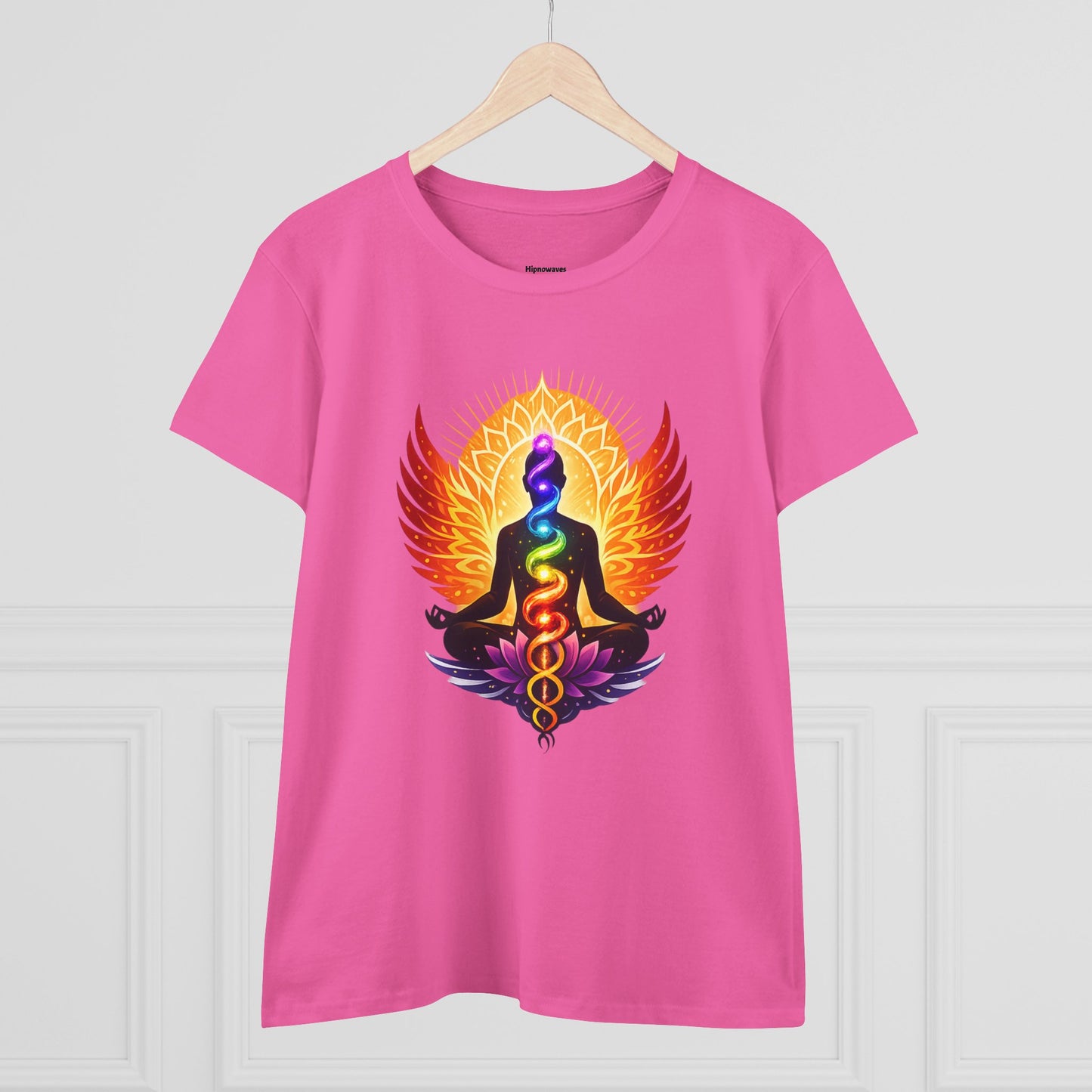 Chakra Meditation Tee — Rainbow Yoga Lotus Shirt