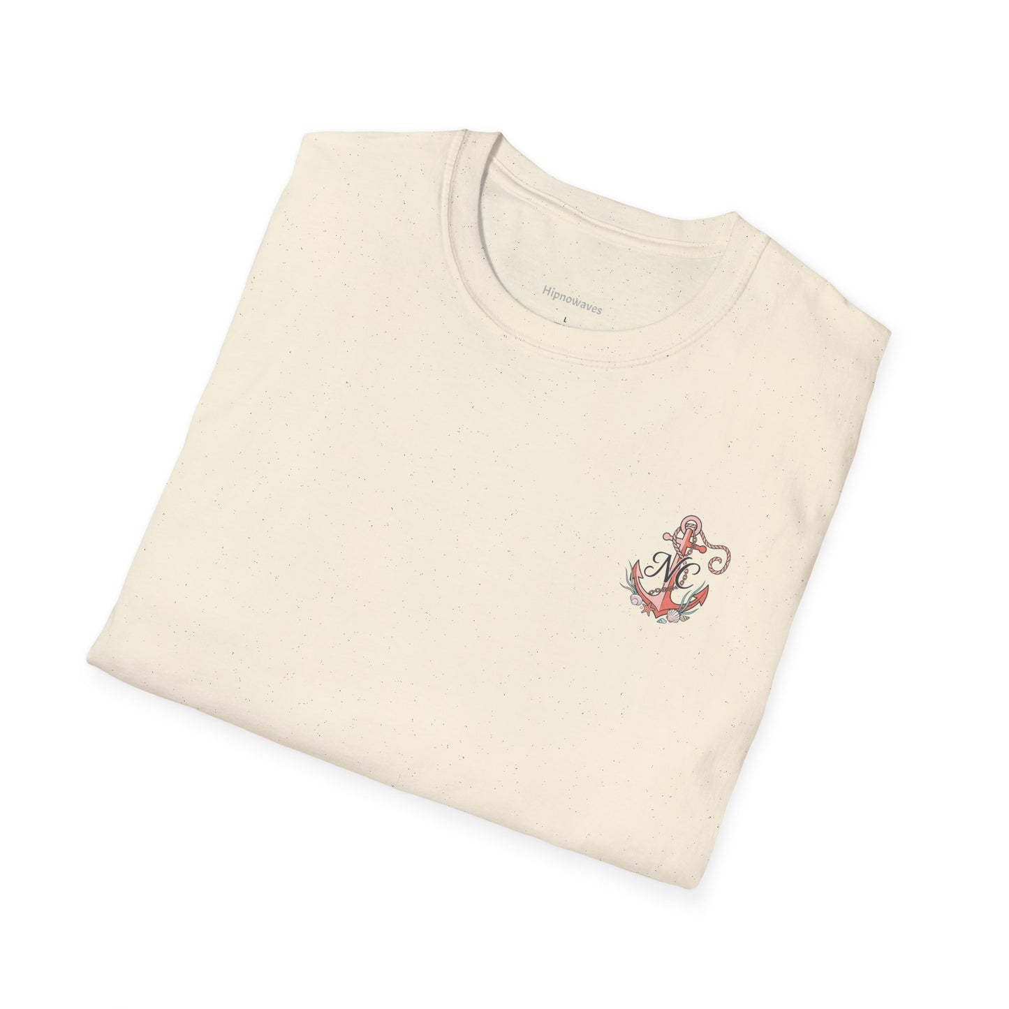 Anchor Monogram T-Shirt — Nautical Initials Beach Tee