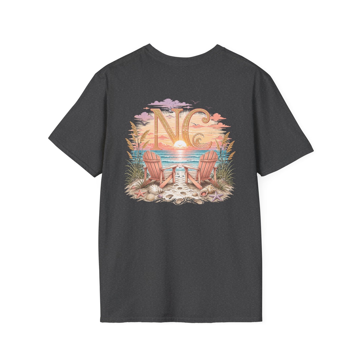 Anchor Monogram T-Shirt — Nautical Initials Beach Tee