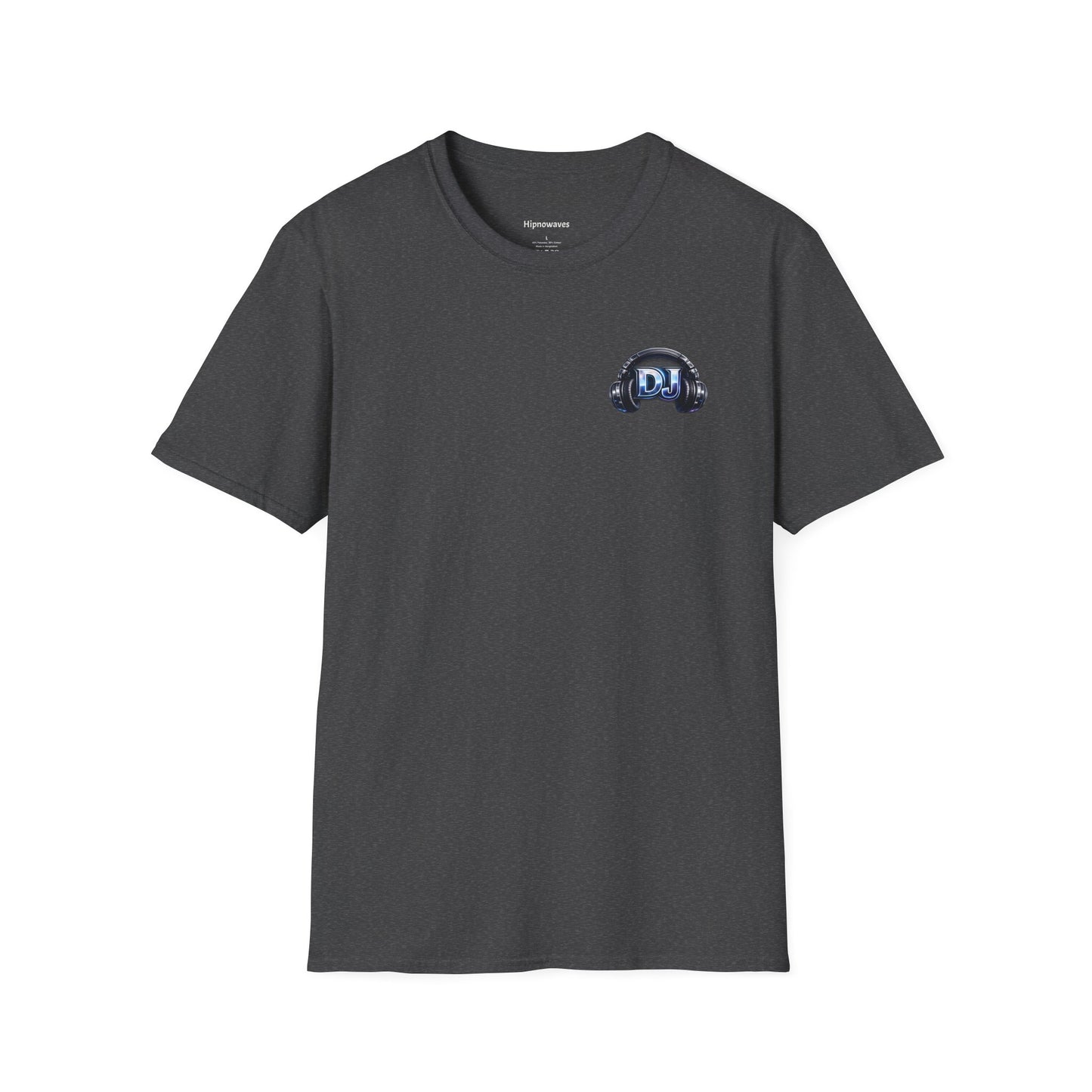 DJ Headphones Logo T‑Shirt — Minimal Electronic Music Tee