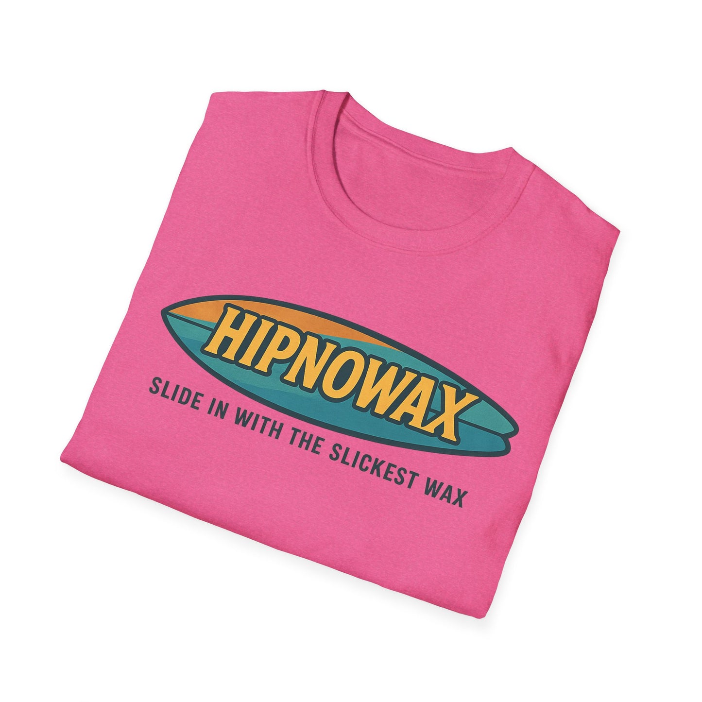 Hipnowax Surf-Inspired Unisex Softstyle T-Shirt, Hipnowax Surf Tee, Beachwear, Casual Summer Shirt, Gift for Surfers, Cool Graphic Tee