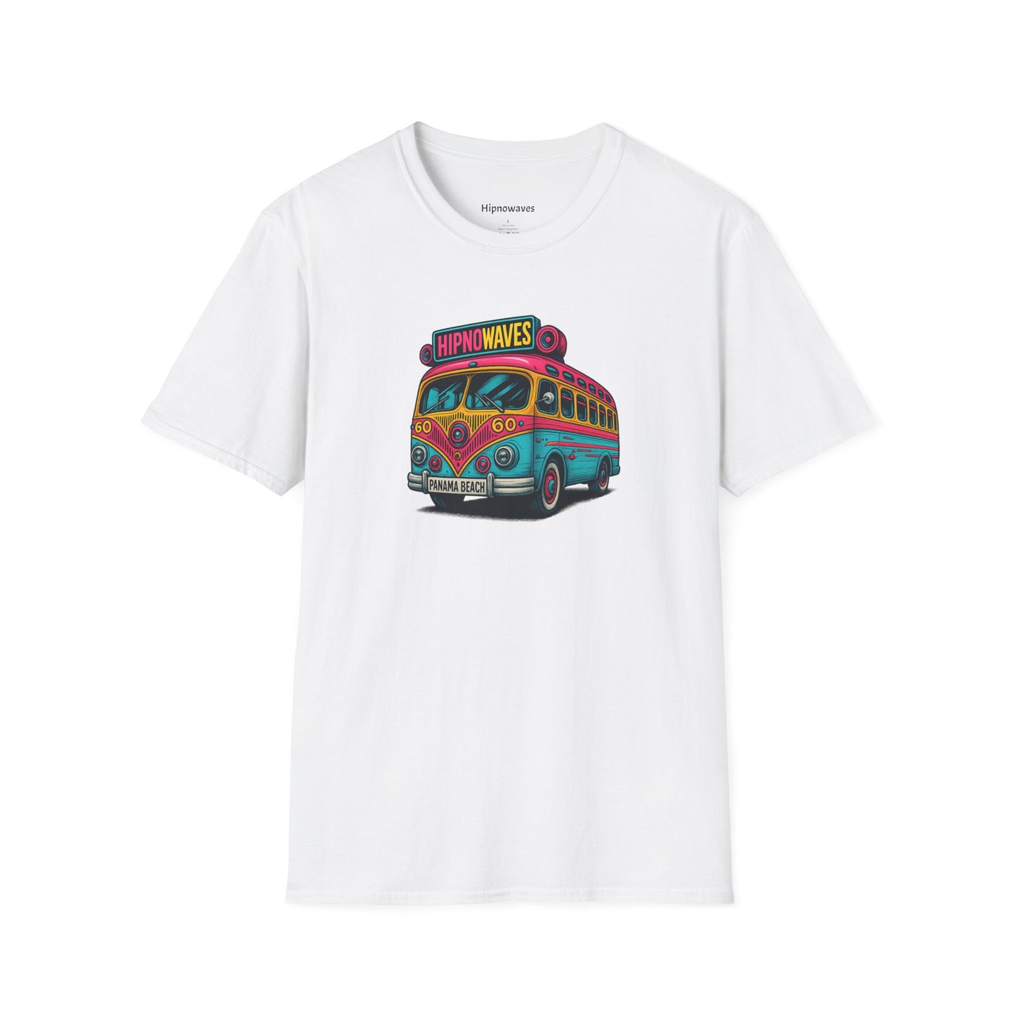 Retro Beach Bus T-Shirt, Fun Graphic Tee, Unisex Summer Shirt, Vacation Gift, Hipno Waves Apparel