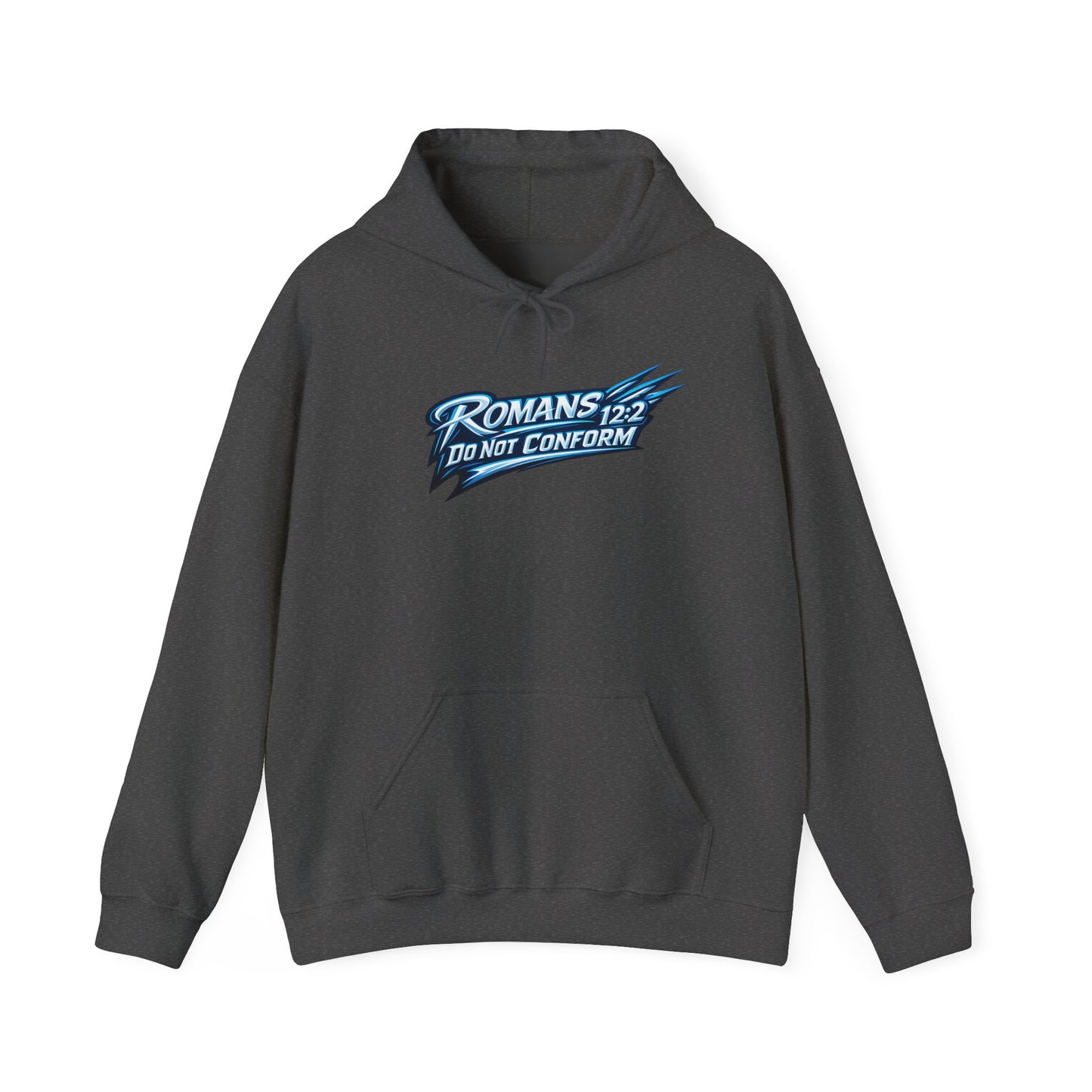 Romans 12:2 "Do Not Conform" Hoodie — Christian Faith Graphic Hoodie