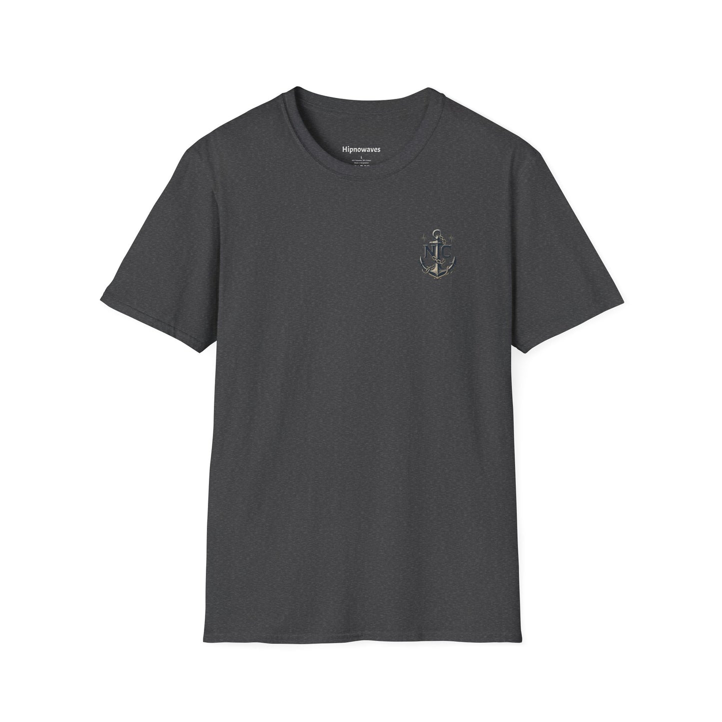 Anchor Monogram T‑Shirt — Nautical Initials Chest Logo