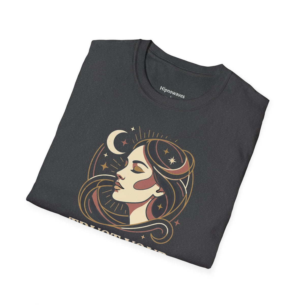 Trust Your Energy T-Shirt — Mystical Moon Woman Graphic Tee