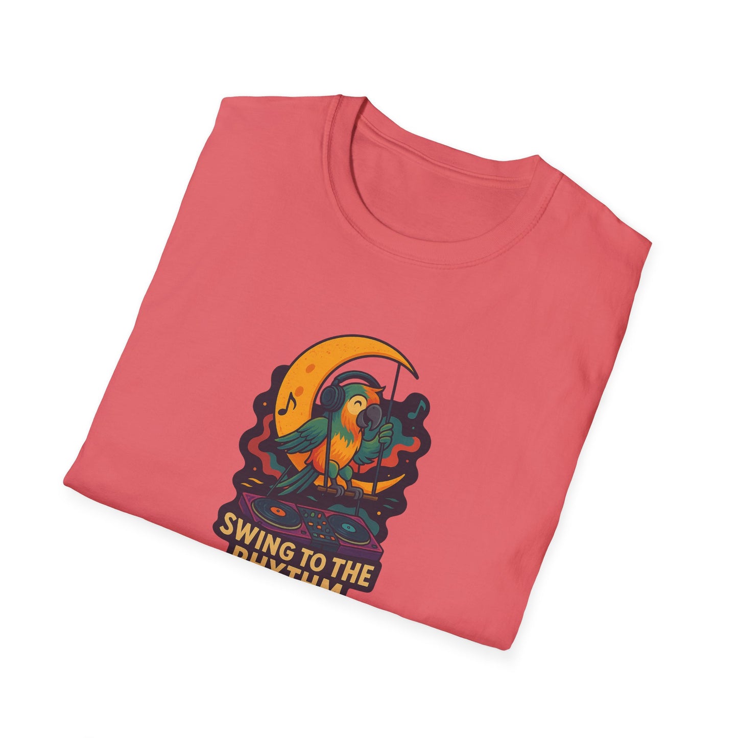 Parrot DJ Unisex Softstyle T-Shirt