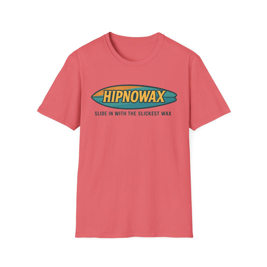 Hipnowax Surf-Inspired Unisex Softstyle T-Shirt, Hipnowax Surf Tee, Beachwear, Casual Summer Shirt, Gift for Surfers, Cool Graphic Tee