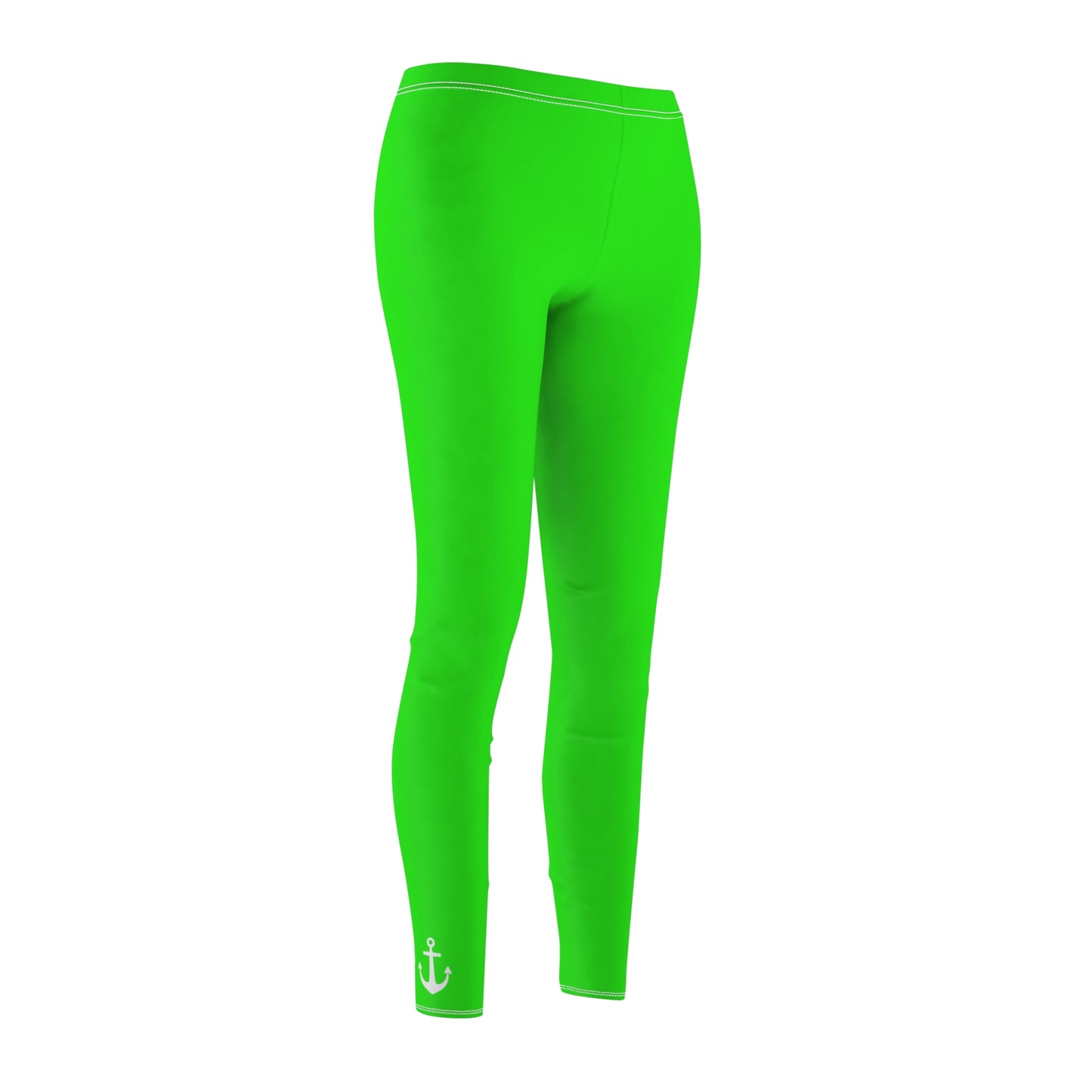 Neon Green Women's Leggings — High-Comfort Casual AOP Legging