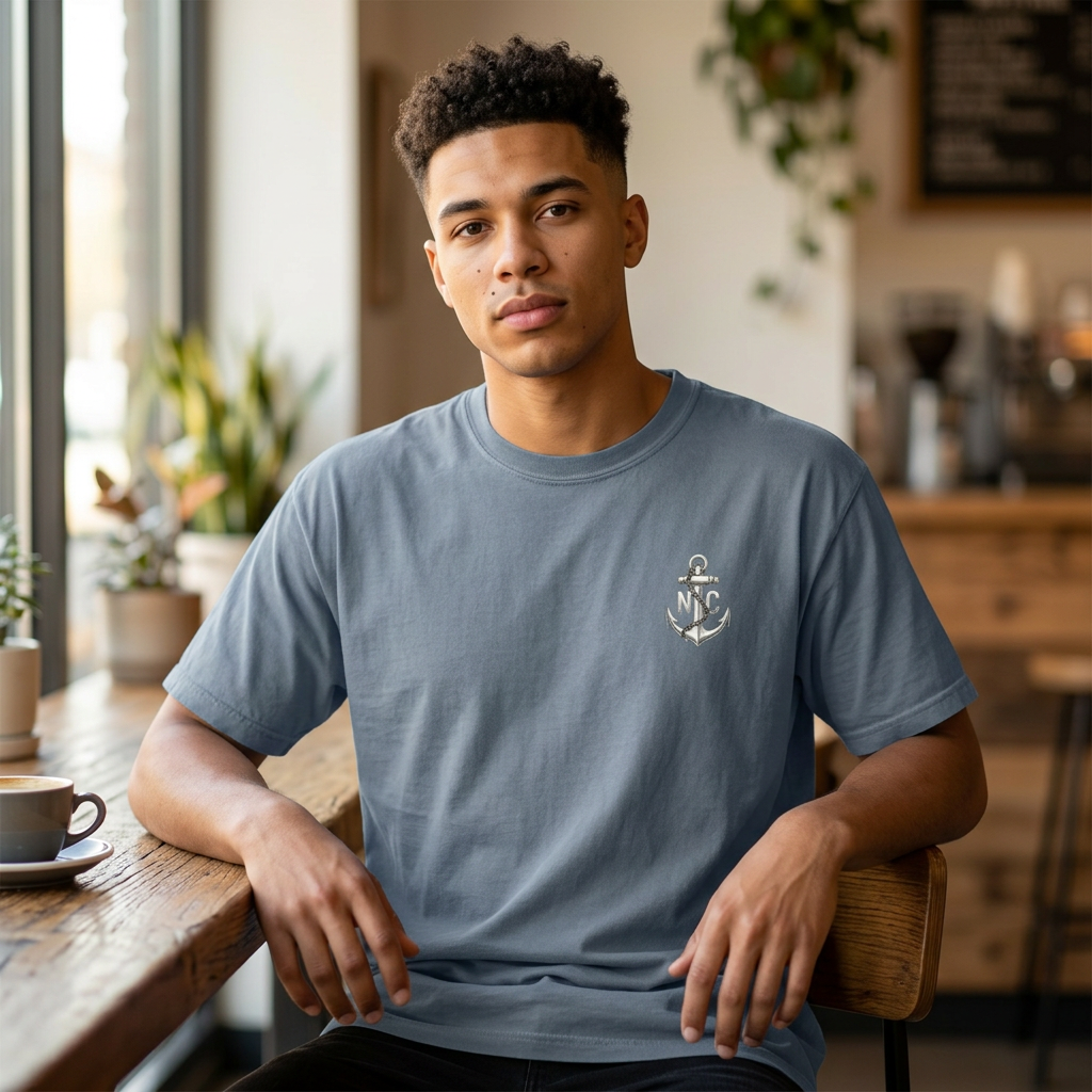 NC Surf Wave Graphic T-Shirt | Retro Coastal Tee