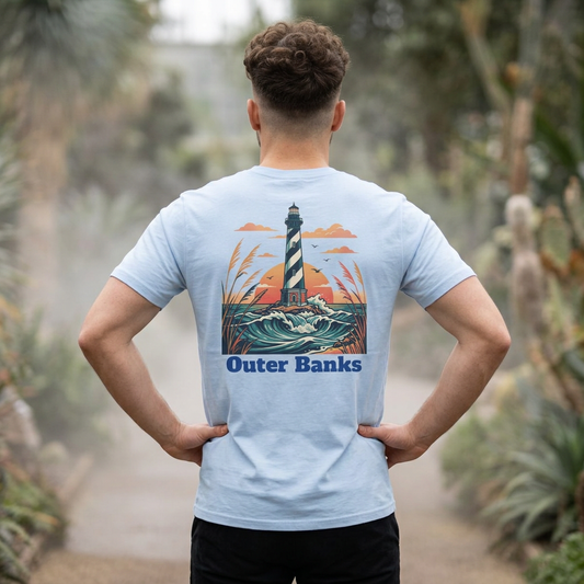 Outer Banks Nautical Anchor  T Shirt